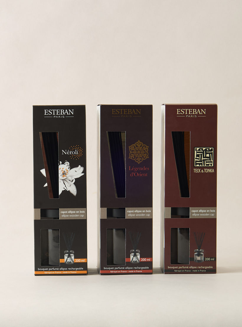 Esteban Teck and Tonka Scented Reed Diffuser Set - 200 ml-household-homefragrance-reeddiffusers-image-5