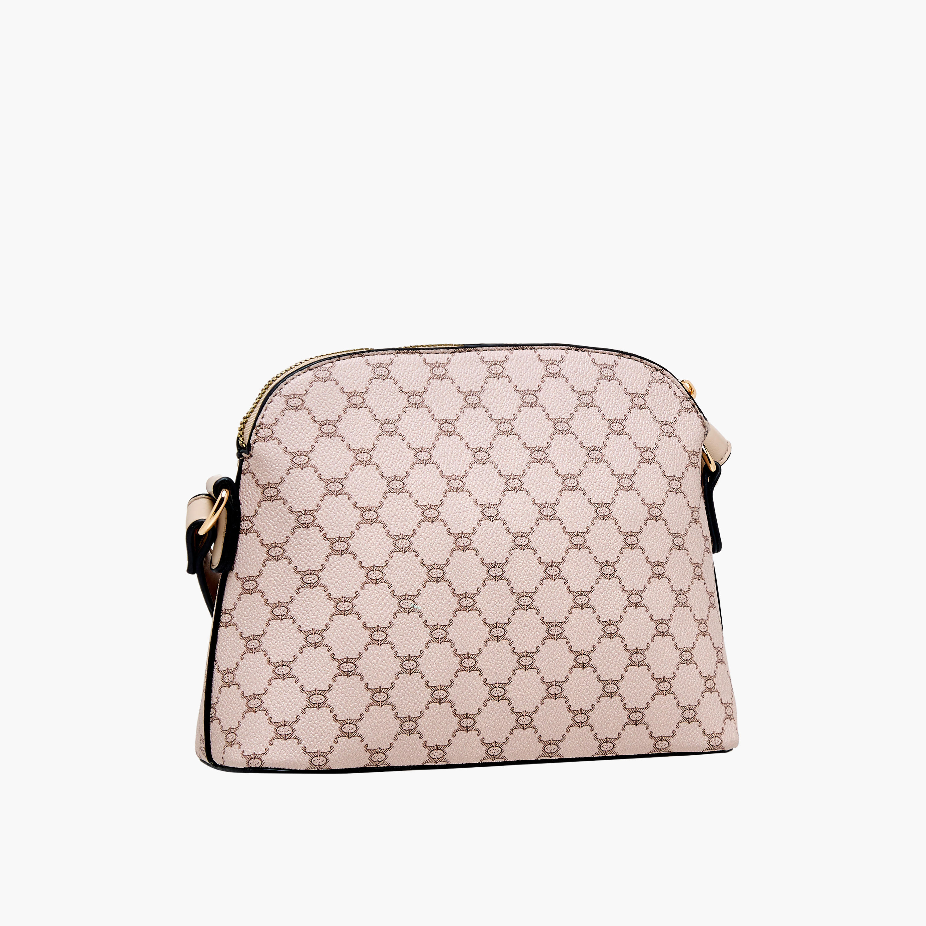 Adore Tom Monogram Print Crossbody Bag with Zip Closure-women-bagsandwallets-handbags-image-4