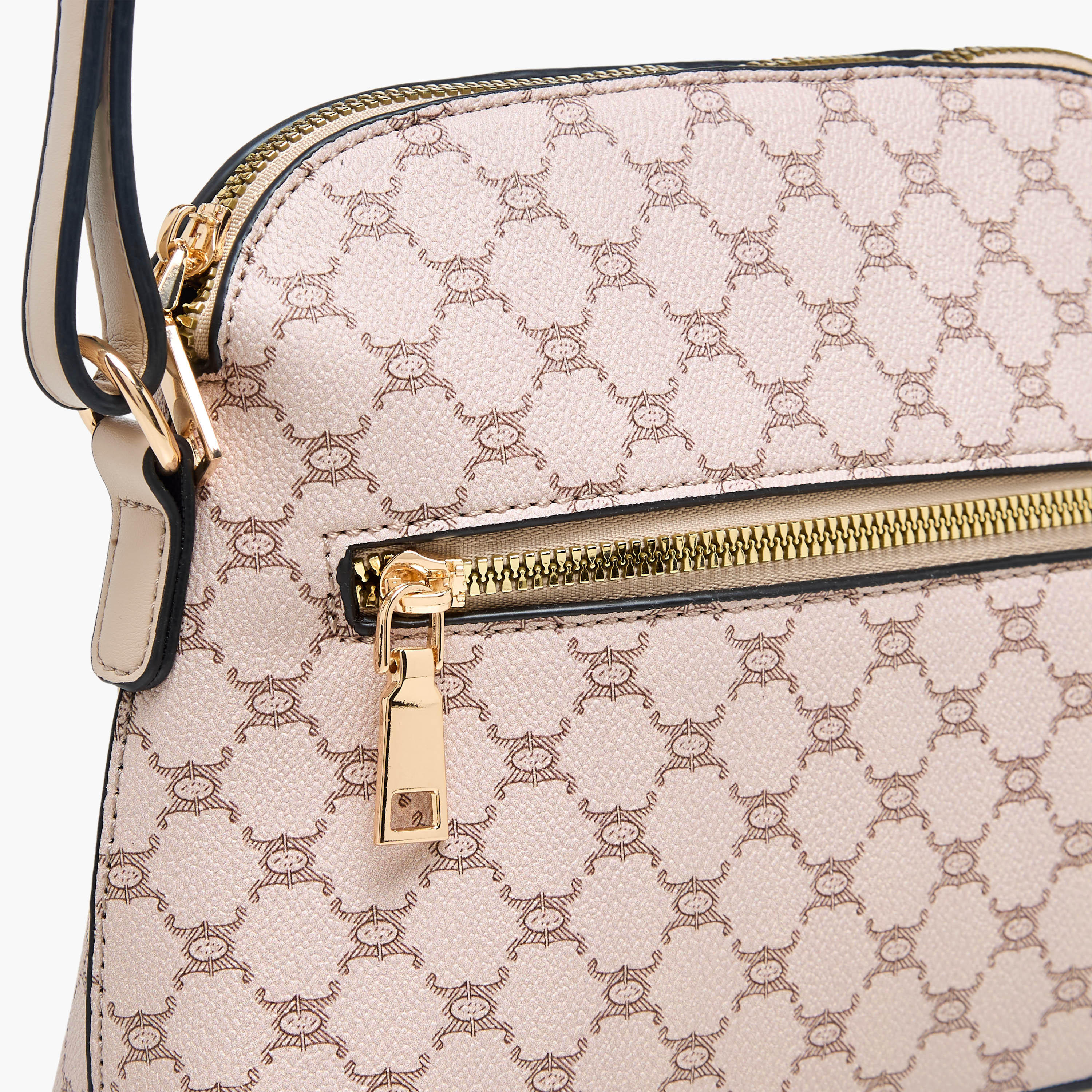 Adore Tom Monogram Print Crossbody Bag with Zip Closure-women-bagsandwallets-handbags-image-5