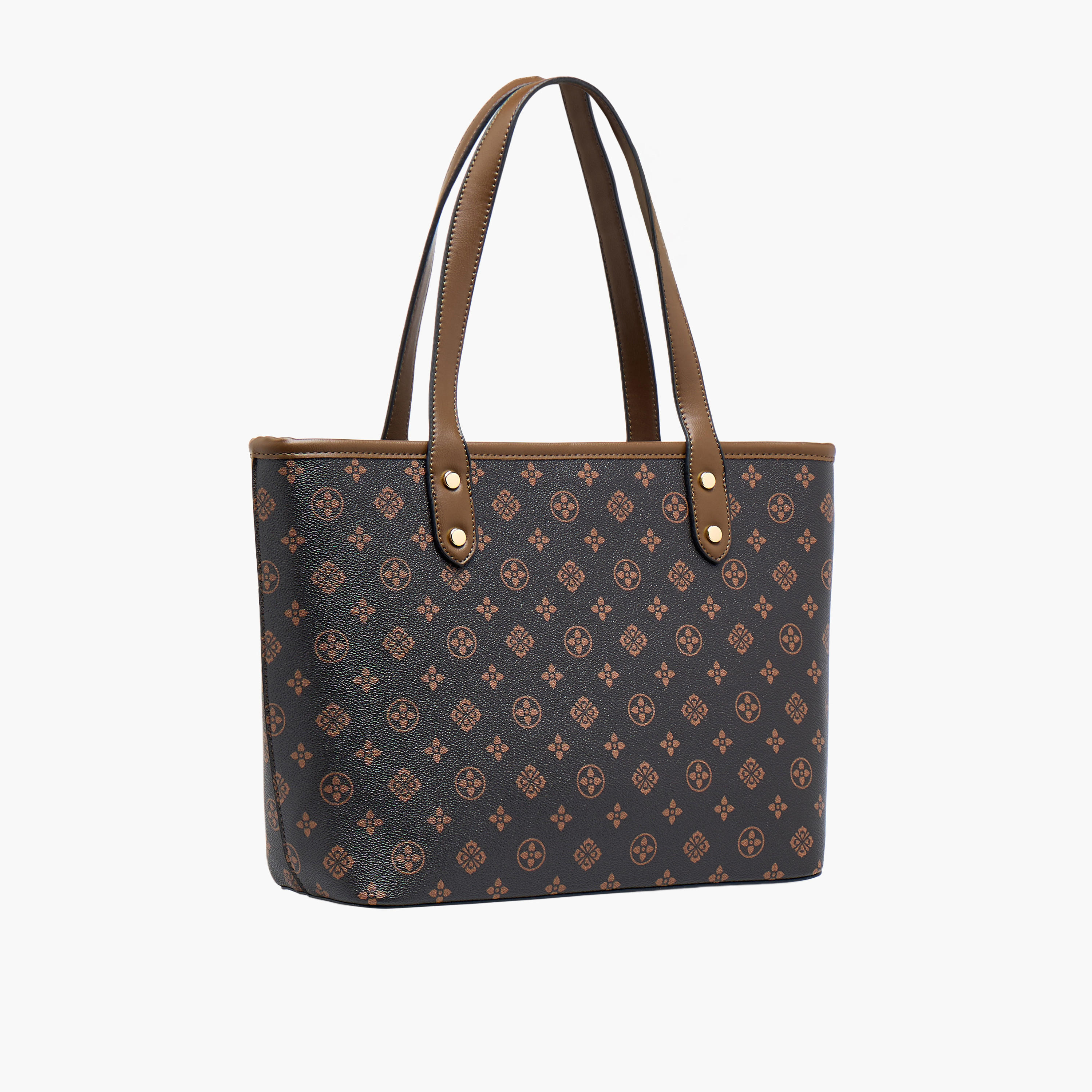 Adore Tom Monogram Print Tote Bag with Double Handles-women-bagsandwallets-handbags-image-3