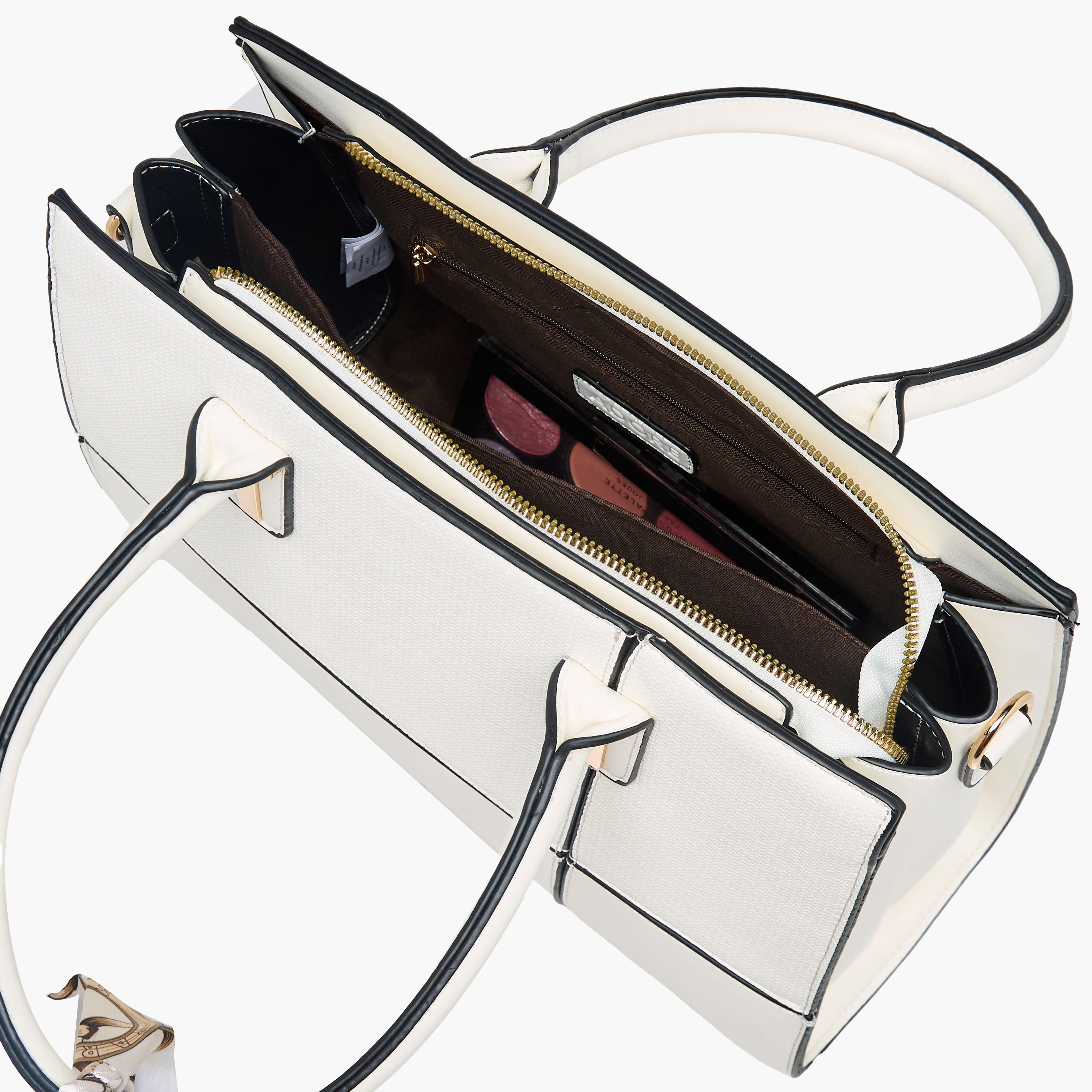 Adore Tom Scarf Accent Tote Bag with Pouch-women-bagsandwallets-handbags-image-9