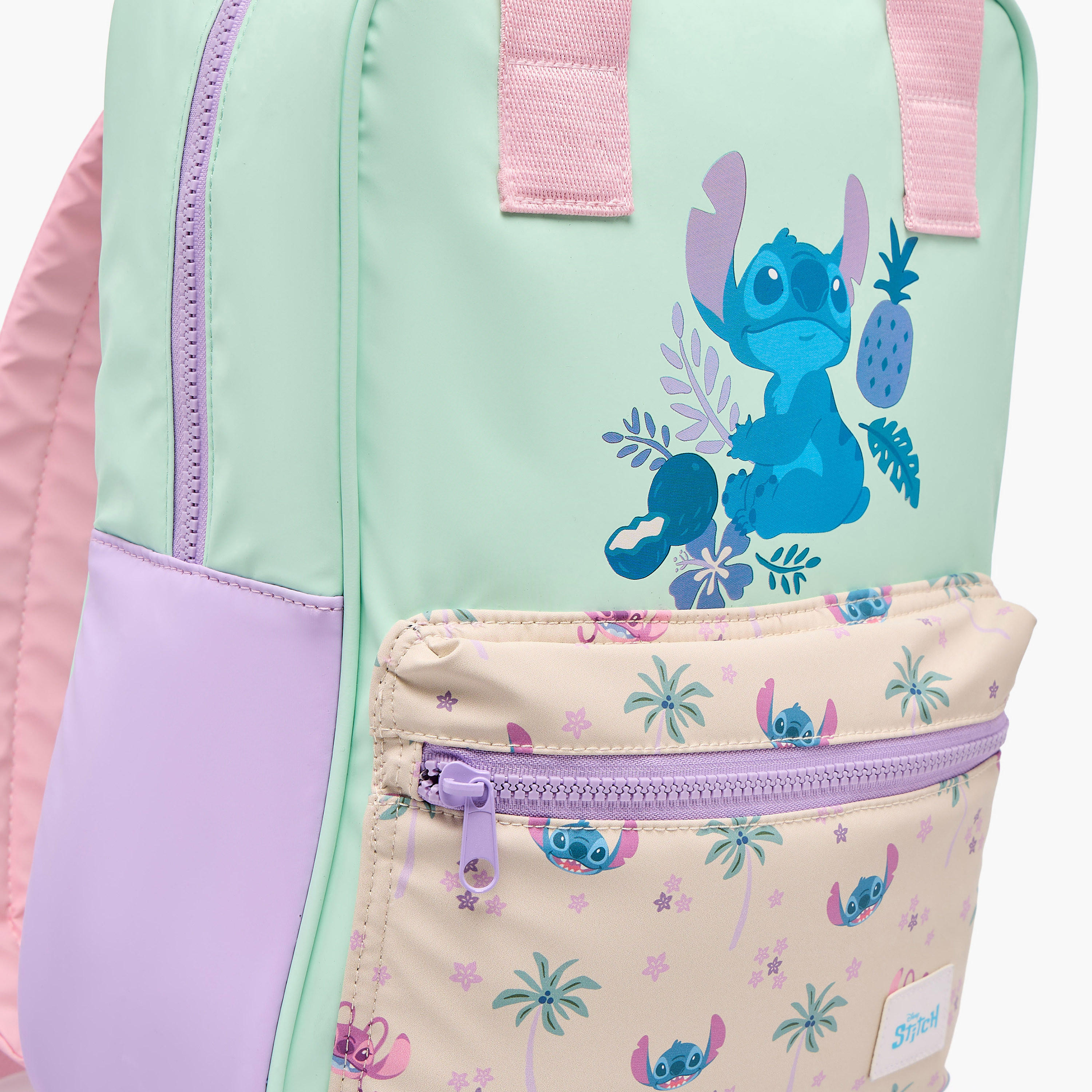 Disney Stitch School Backpack for Girls 5-8 Years with Zip Pocket-school-bagsandbackpacks-backpacks-image-4