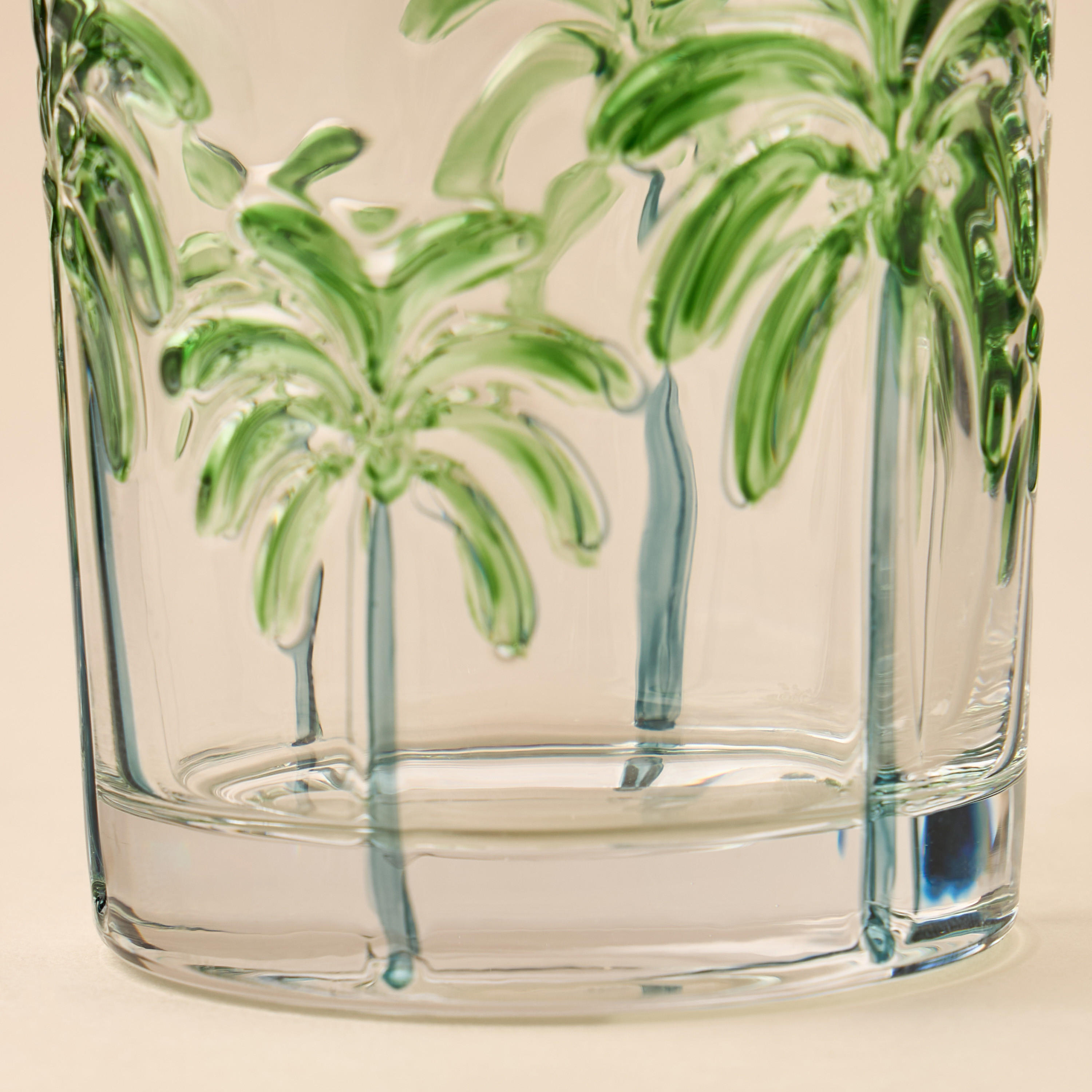 Palm Tree Debossed DOF Glass-household-dining-glassware-drinkingglasses-image-2