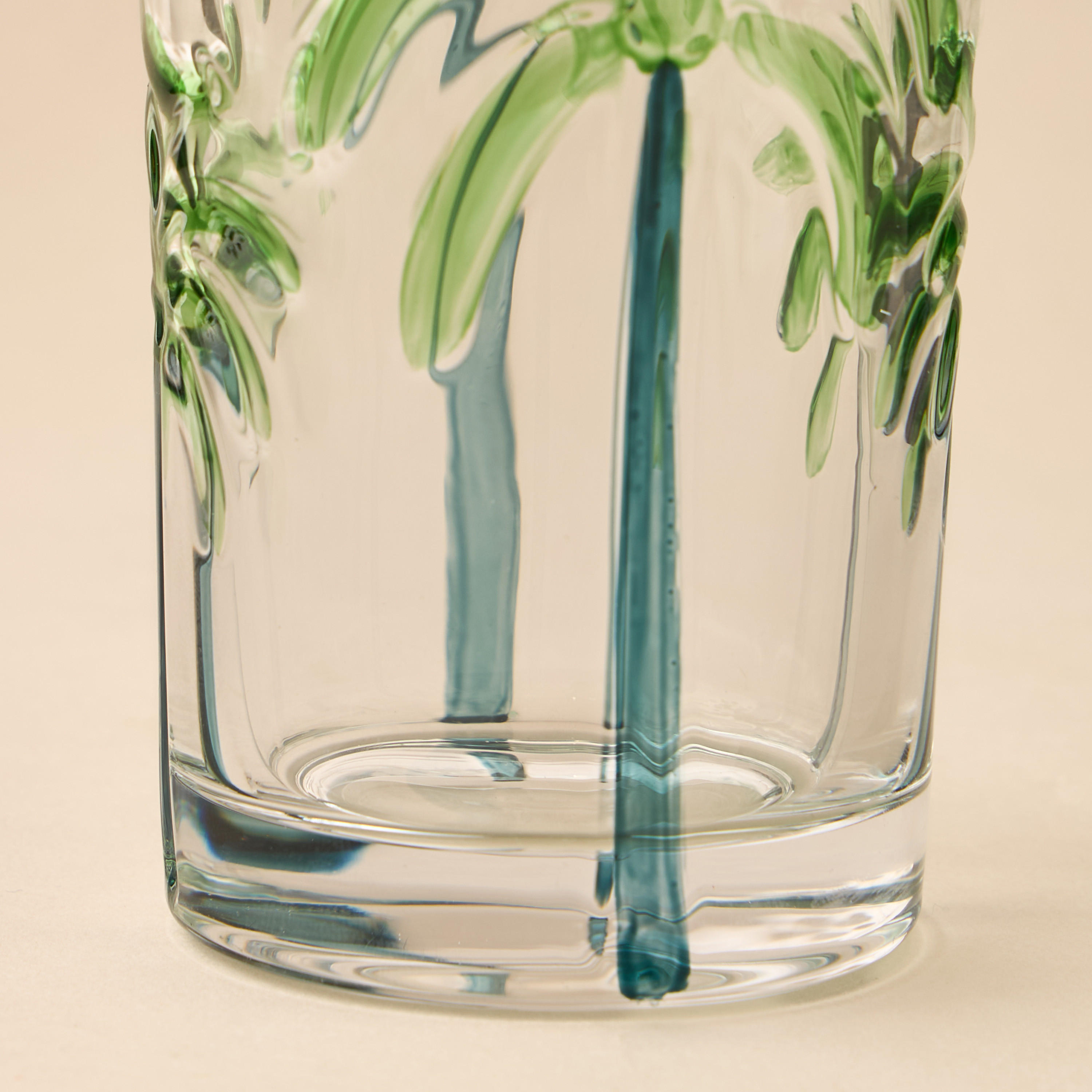 كوب طويل بنقوش شجر النخيل-household-dining-glassware-drinkingglasses-image-2