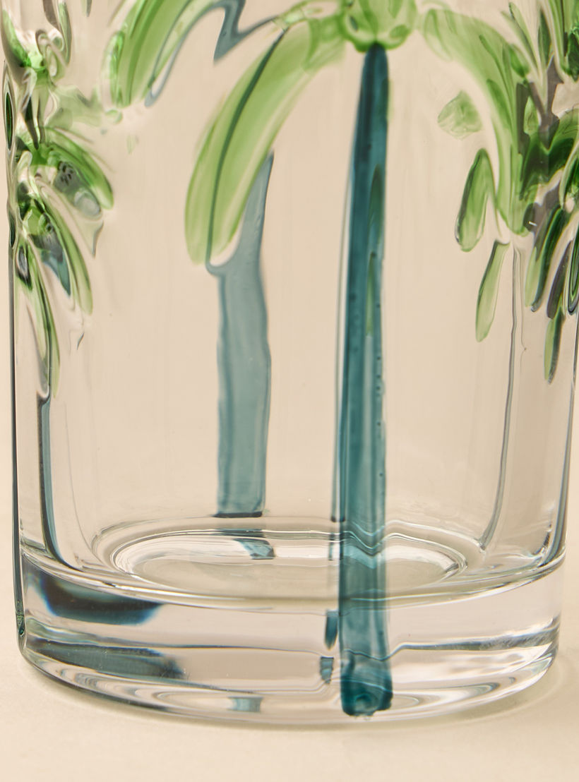 كوب طويل بنقوش شجر النخيل-household-dining-glassware-drinkingglasses-image-2