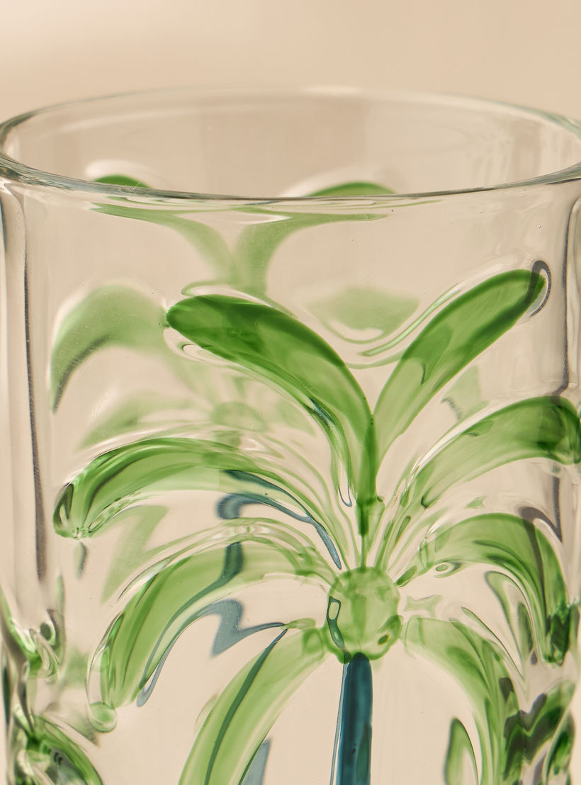 كوب طويل بنقوش شجر النخيل-household-dining-glassware-drinkingglasses-image-3