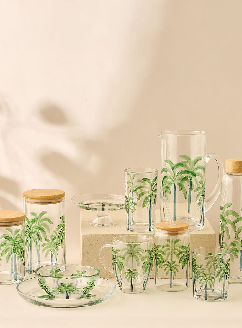 كوب طويل بنقوش شجر النخيل-household-dining-glassware-drinkingglasses-image-5