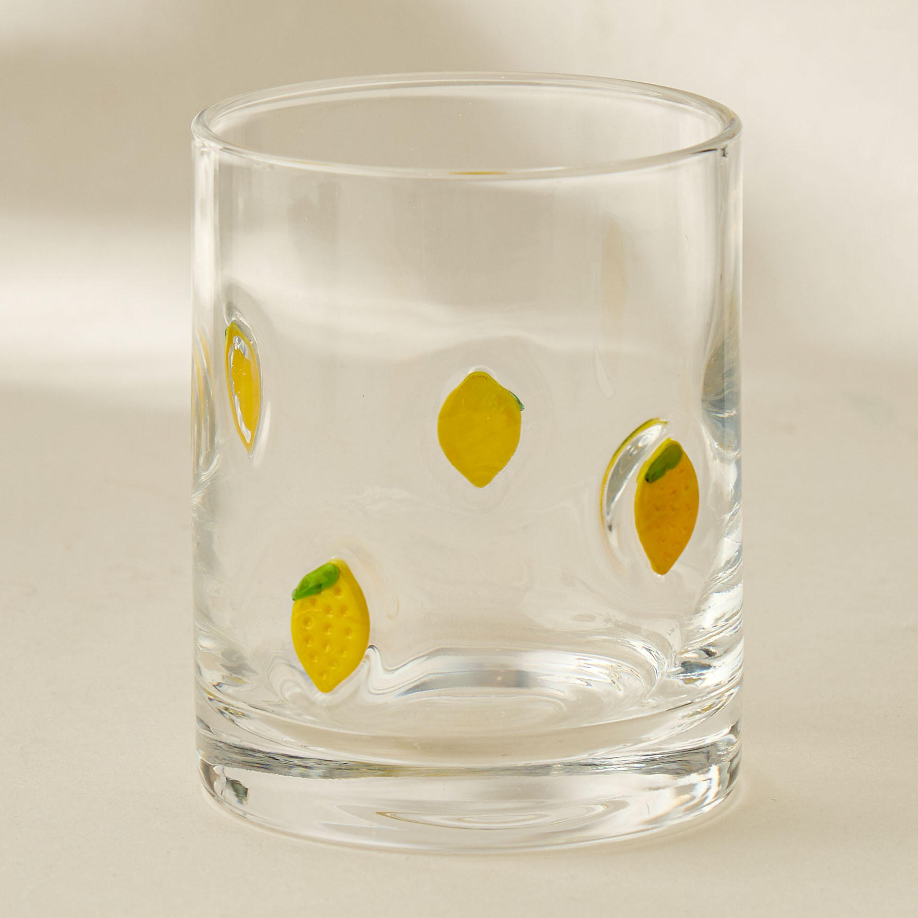 كأس زجاجي دي أو إف بزينة ليمون - 300 مل-household-dining-glassware-drinkingglasses-image-1