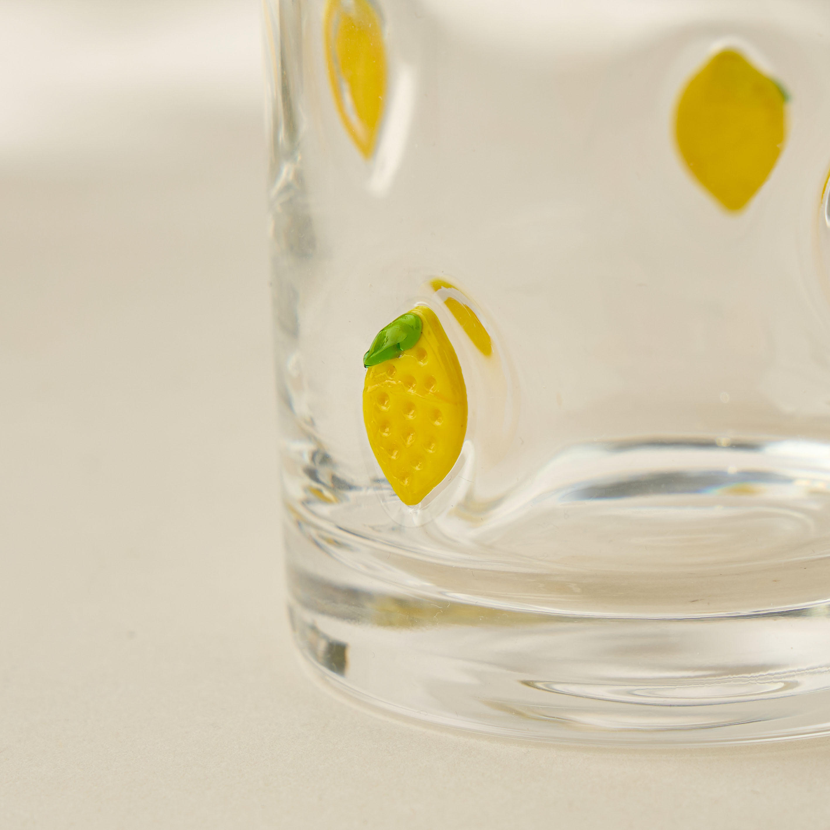 كأس زجاجي دي أو إف بزينة ليمون - 300 مل-household-dining-glassware-drinkingglasses-image-3
