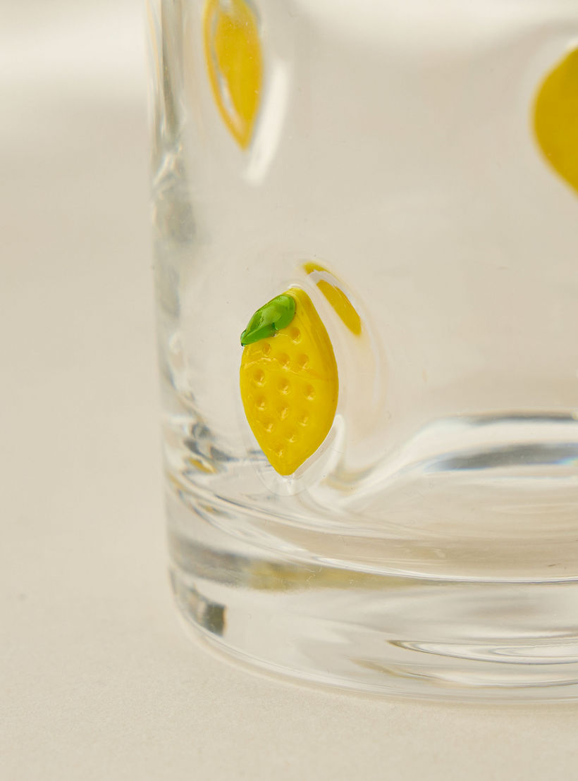 كأس زجاجي دي أو إف بزينة ليمون - 300 مل-household-dining-glassware-drinkingglasses-image-3
