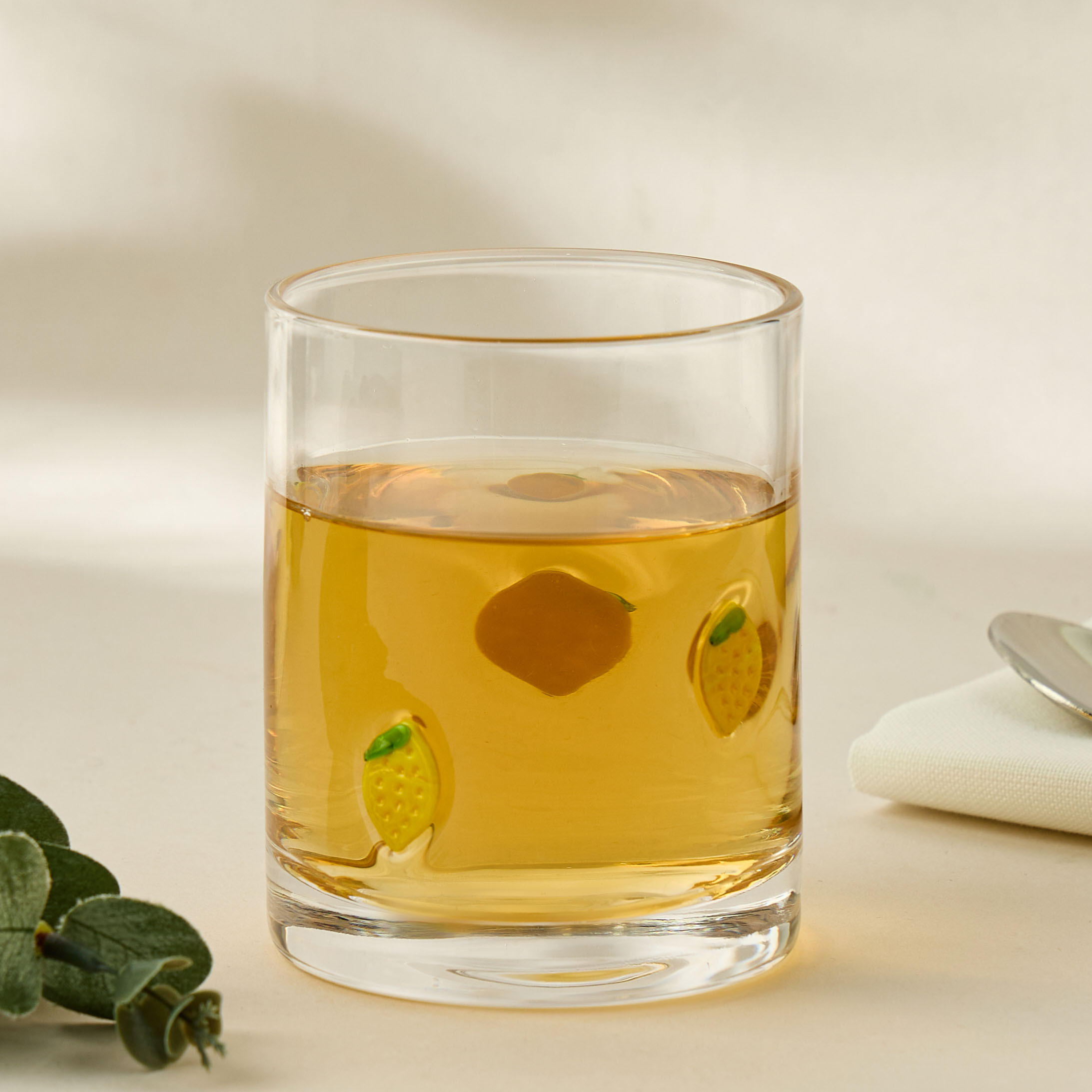 كأس زجاجي دي أو إف بزينة ليمون - 300 مل-household-dining-glassware-drinkingglasses-image-4