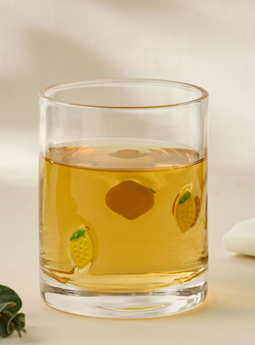 كأس زجاجي دي أو إف بزينة ليمون - 300 مل-household-dining-glassware-drinkingglasses-image-4