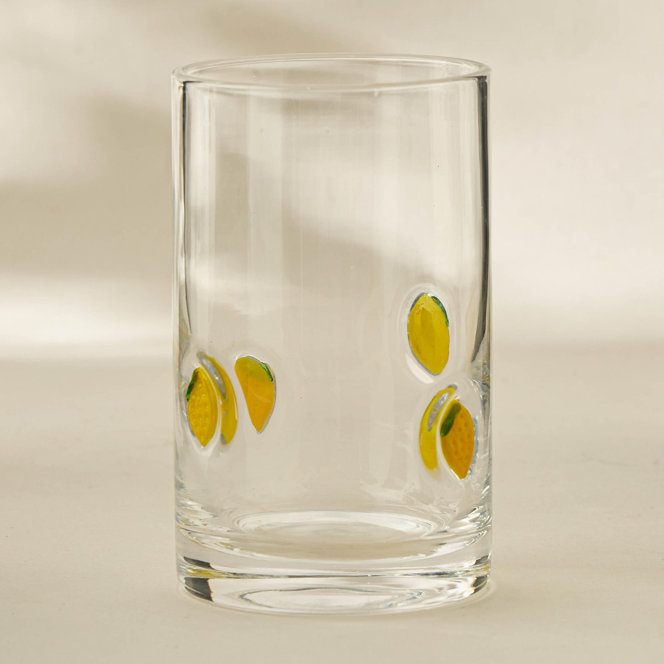 Lemon Accent Highball Glass- 350 ml-household-dining-glassware-drinkingglasses-image-1