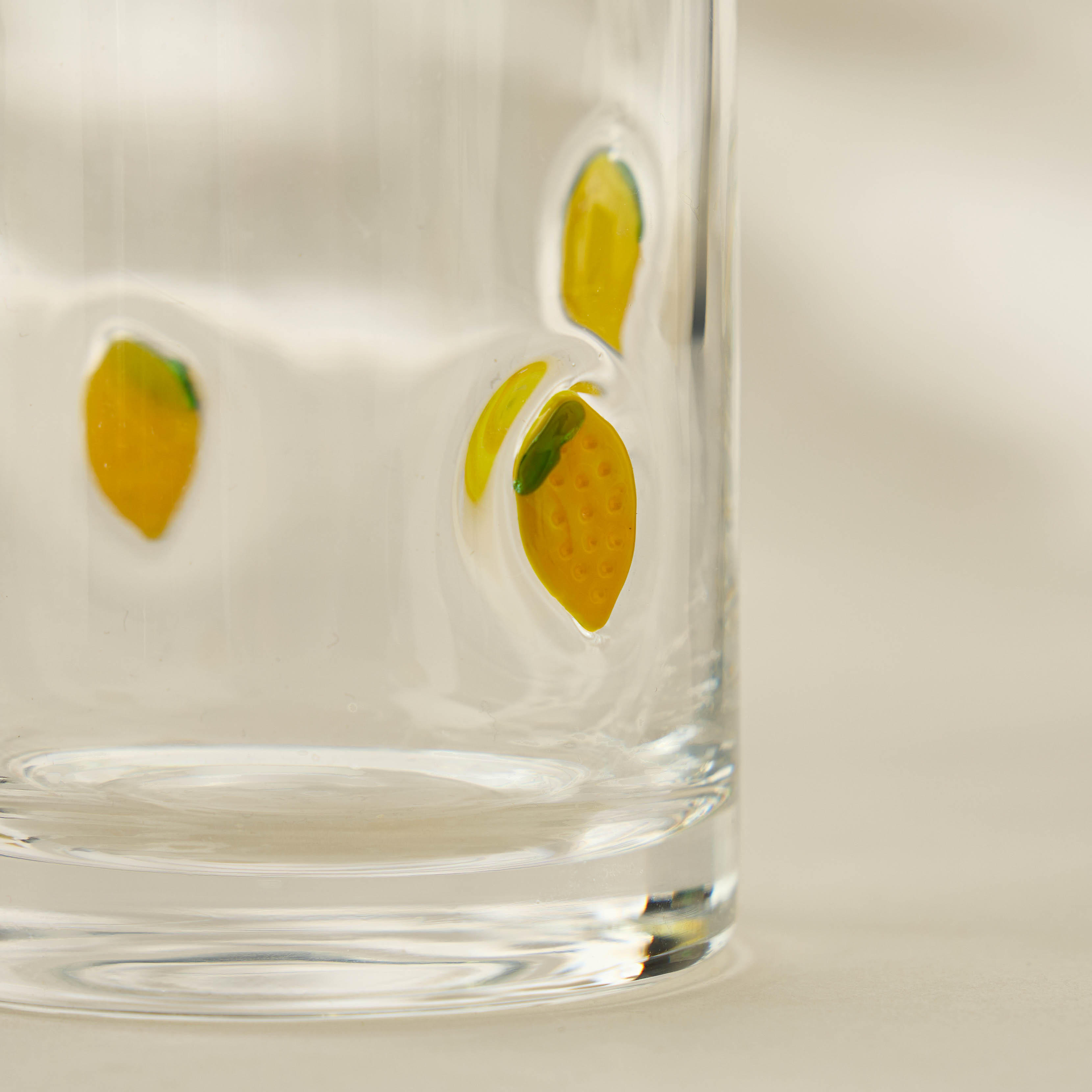 Lemon Accent Highball Glass- 350 ml-household-dining-glassware-drinkingglasses-image-2