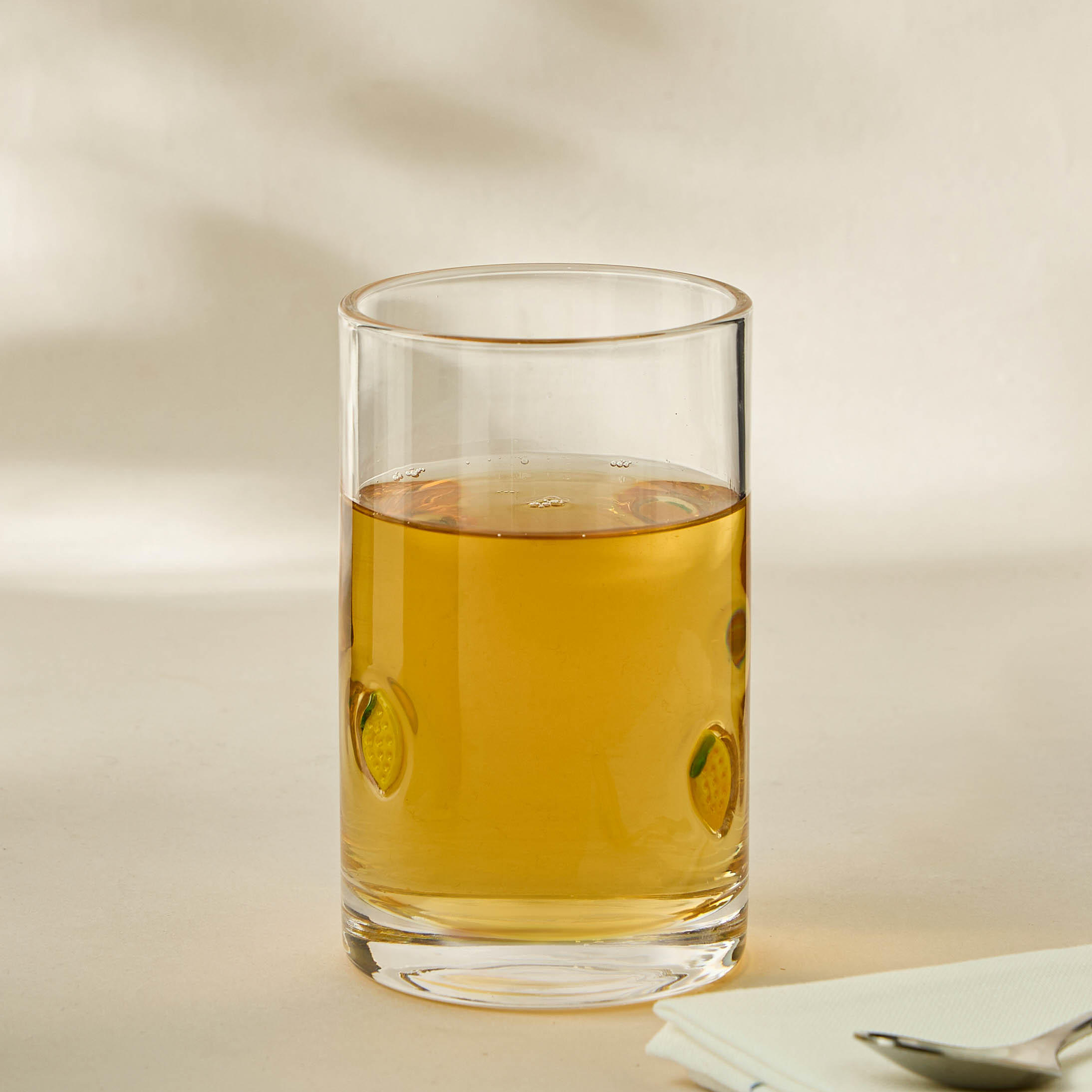 Lemon Accent Highball Glass- 350 ml-household-dining-glassware-drinkingglasses-image-4