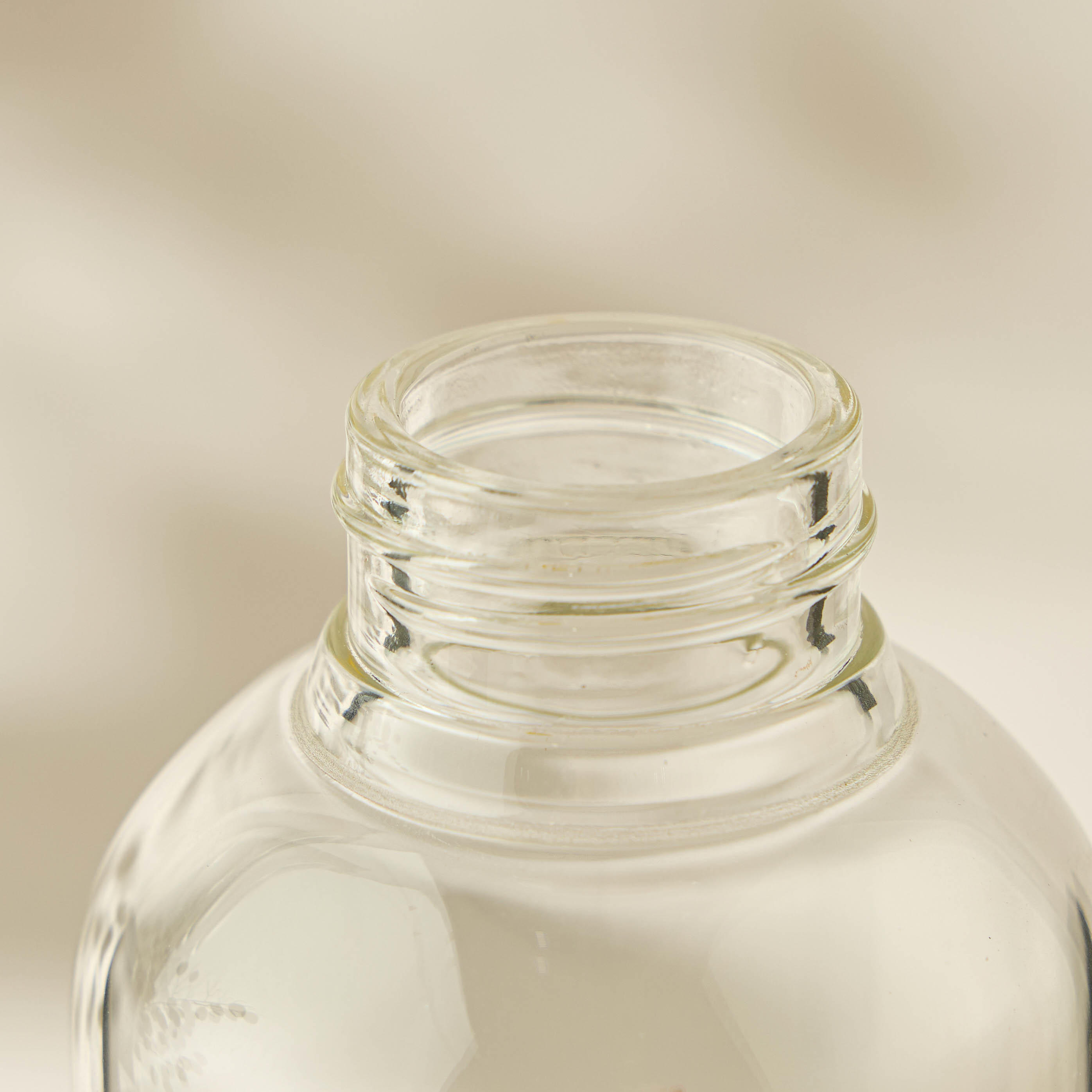 Lemon Accent Glass Bottle with Screw Lid-household-dining-drinkserveware-bottles-image-3