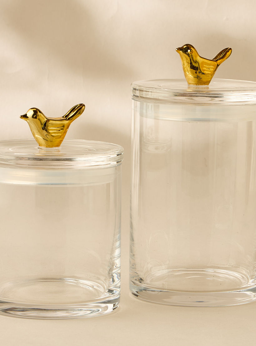Bird Accent Glass Canister - 500 ml-household-kitchen-foodstorage-containers-image-1
