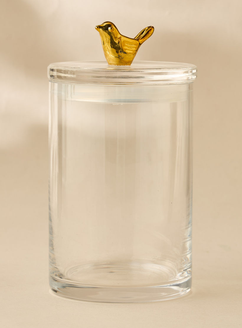 Bird Accent Glass Canister - 500 ml-household-kitchen-foodstorage-containers-image-2