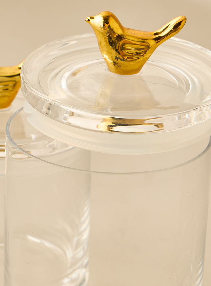 Bird Accent Glass Canister - 500 ml-household-kitchen-foodstorage-containers-image-4
