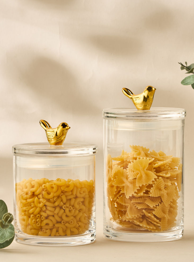 Bird Accent Glass Canister - 500 ml-household-kitchen-foodstorage-containers-image-7