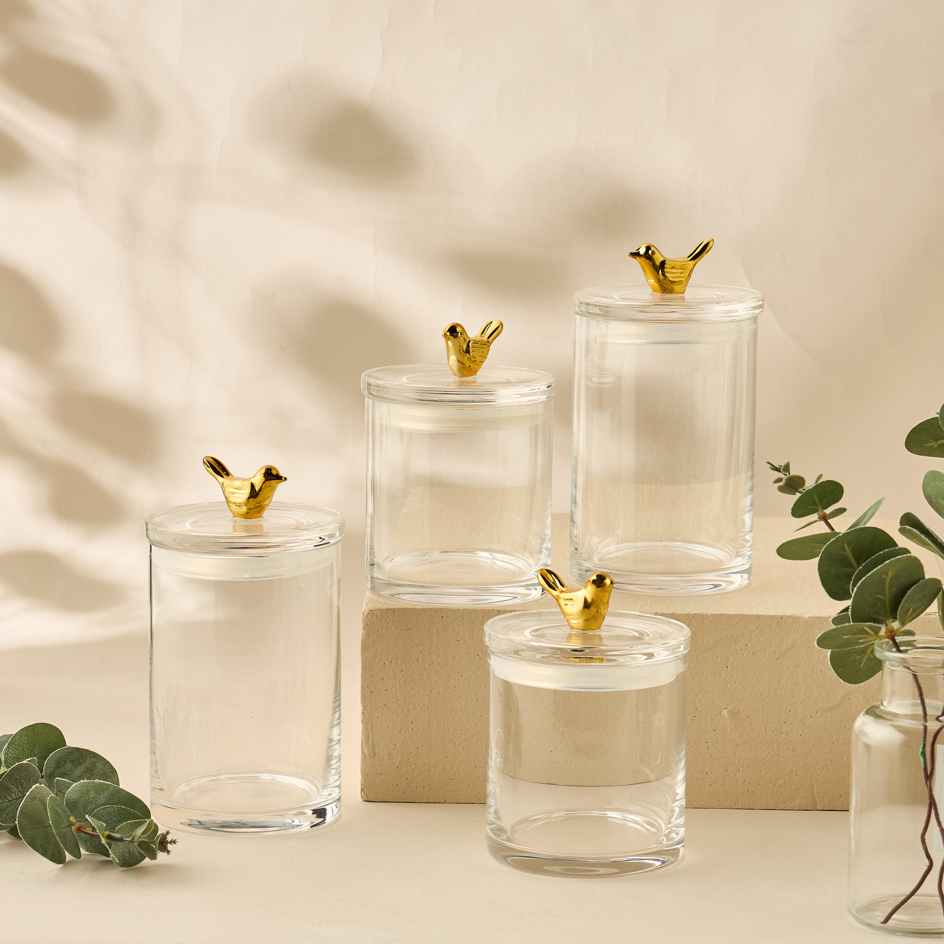 Bird Accent Glass Canister - 500 ml-household-kitchen-foodstorage-containers-image-8