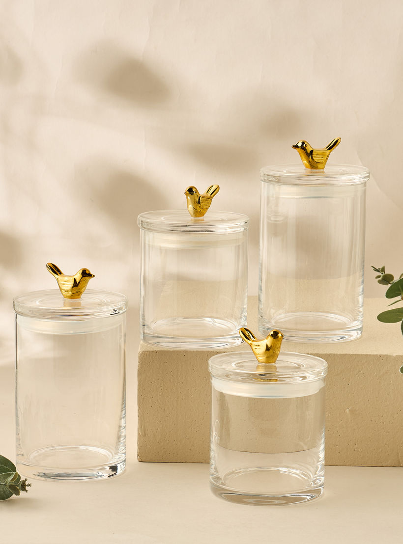 Bird Accent Glass Canister - 500 ml-household-kitchen-foodstorage-containers-image-8