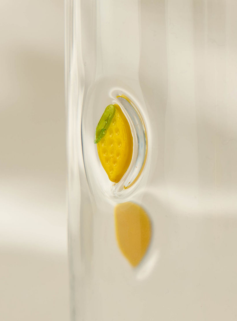 Lemon Accent Glass Canister - 800 ml-household-kitchen-foodstorage-containers-image-2