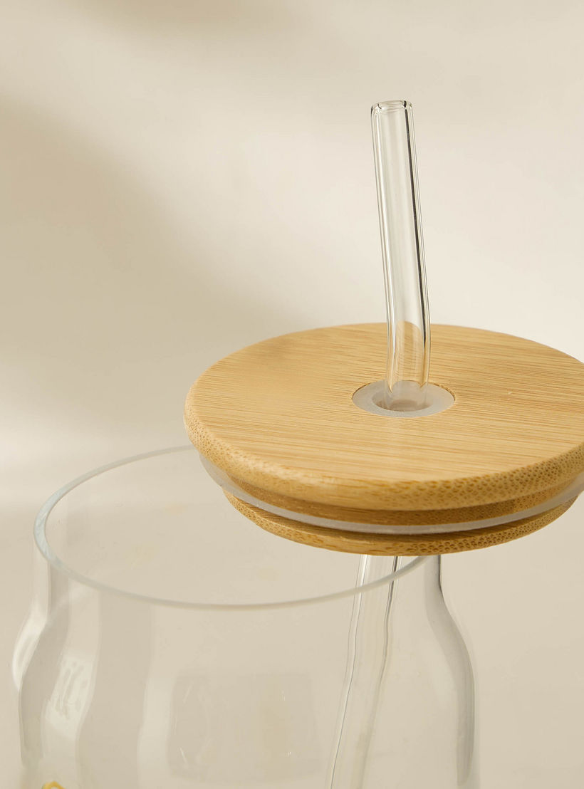 Lemon Accent Glass Sipper Bottle- 530 ml-household-dining-glassware-drinkingglasses-image-5