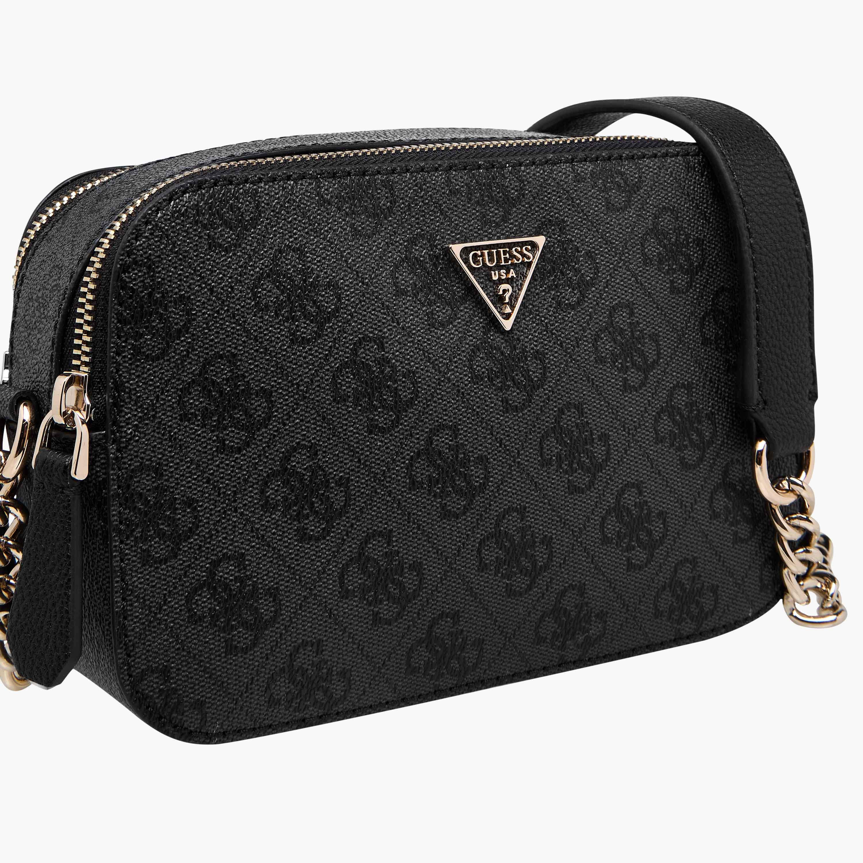 Guess Noelle II Monogram Print Crossbody Bag with Chain Strap-women-bagsandwallets-handbags-image-4