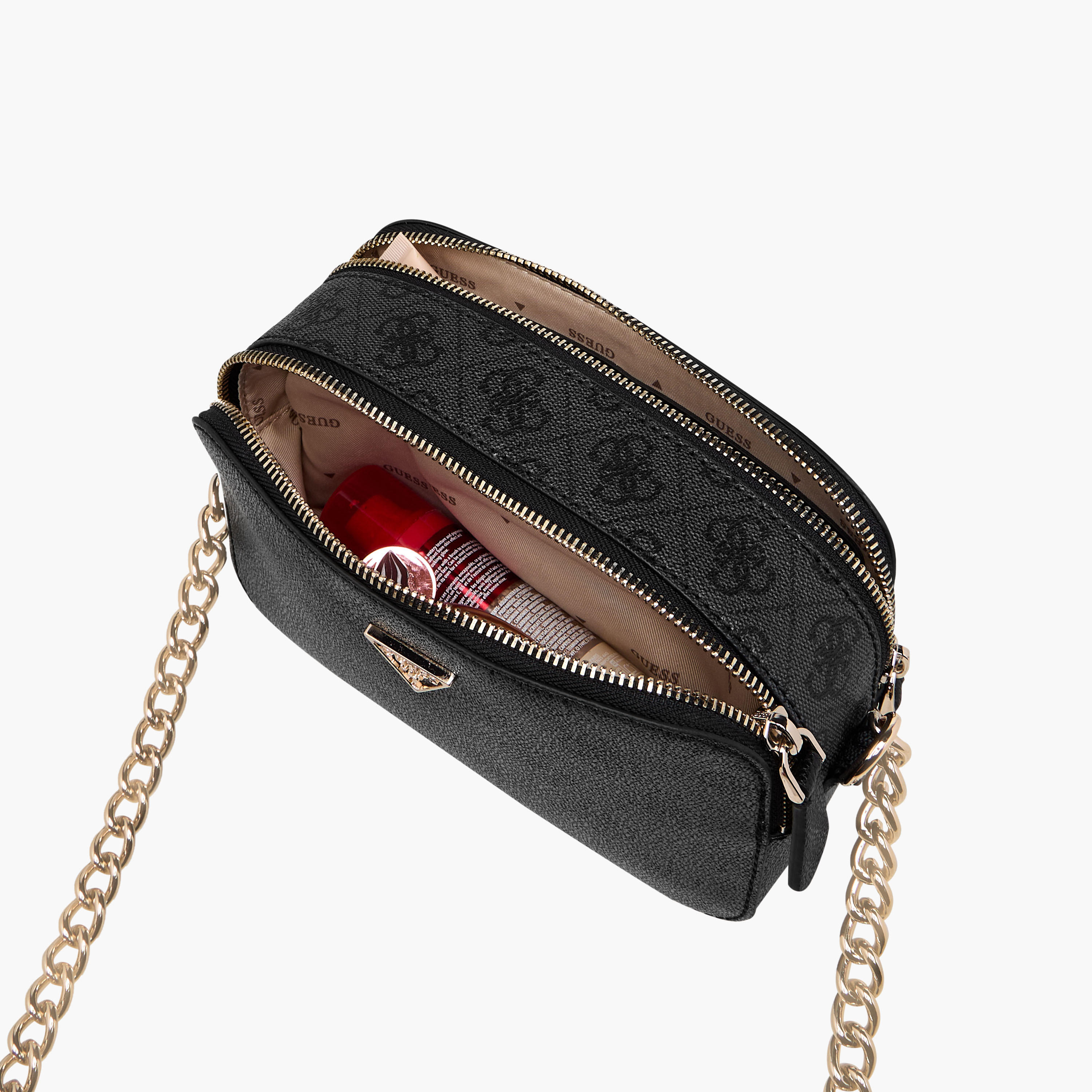 Guess Noelle II Monogram Print Crossbody Bag with Chain Strap-women-bagsandwallets-handbags-image-8