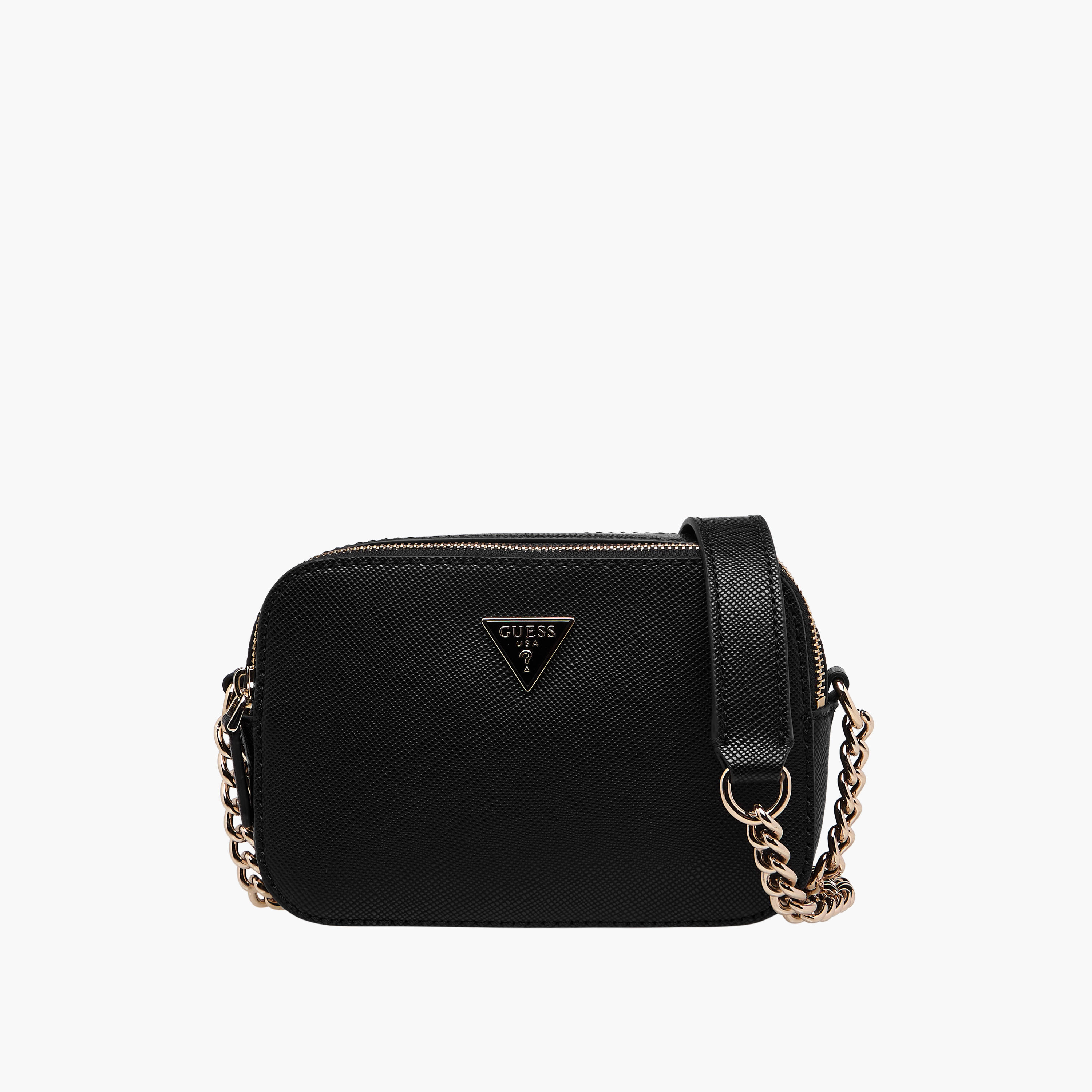 Guess Noelle II Textured Crossbody Camera Bag with Chain Strap-women-bagsandwallets-handbags-image-1