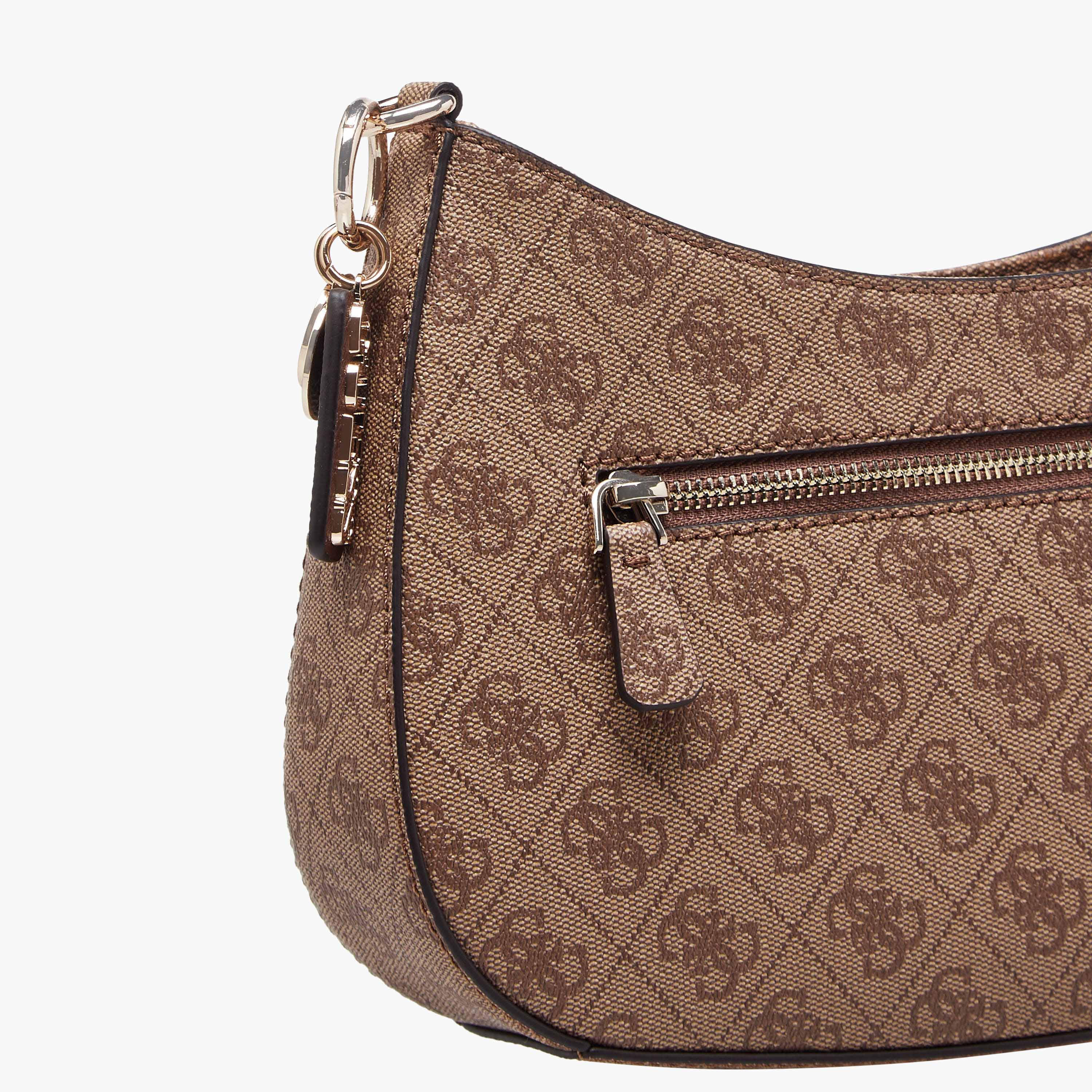 Guess NOELLE II Monogram Print Shoulder Bag with Detachable Strap-women-bagsandwallets-handbags-image-6