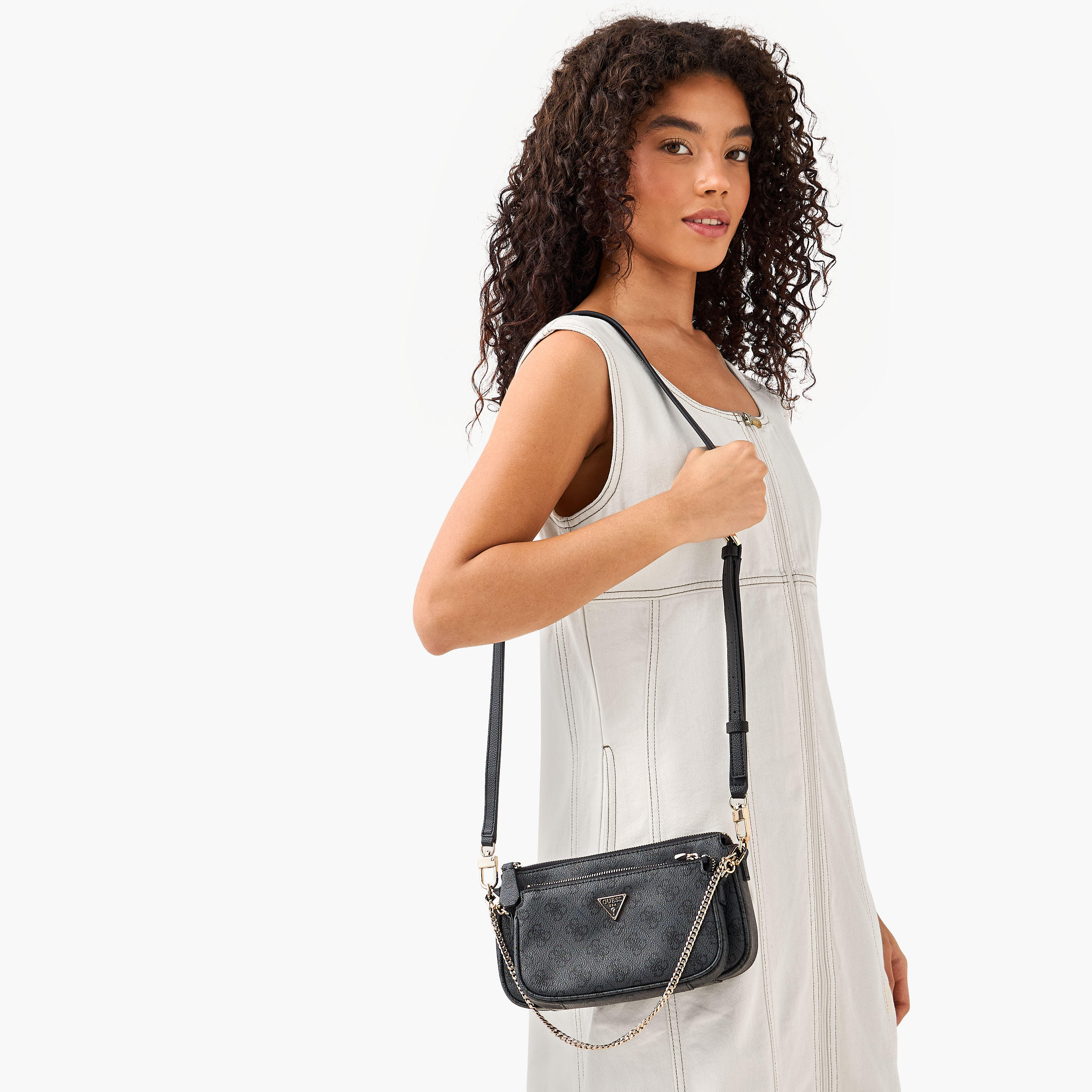 Guess Noelle II DBL Printed Crossbody Bag with Zip Closure-women-bagsandwallets-handbags-image-2