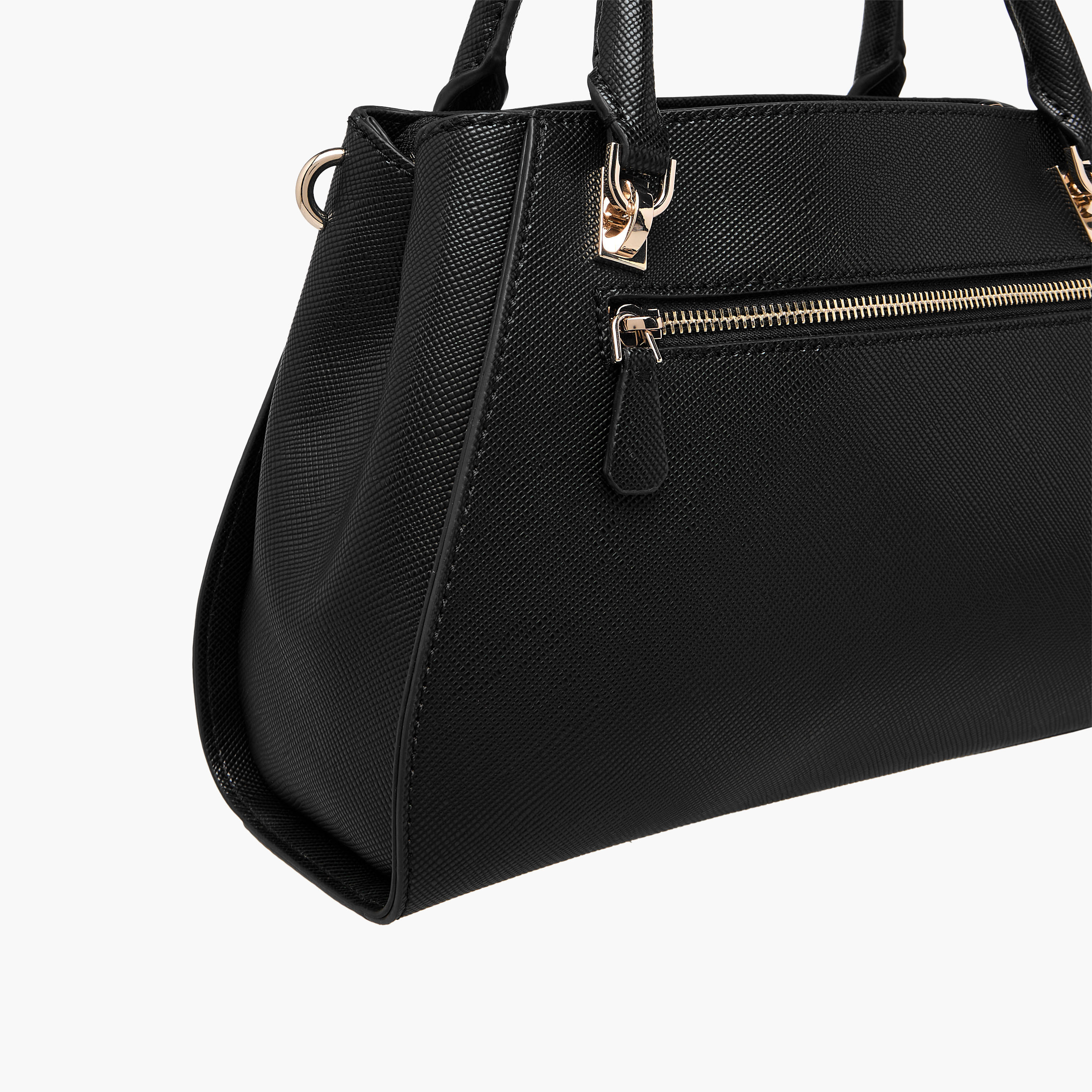 Guess Noelle II Luxury Textured Satchel Bag with Detachable Strap-women-bagsandwallets-handbags-image-6