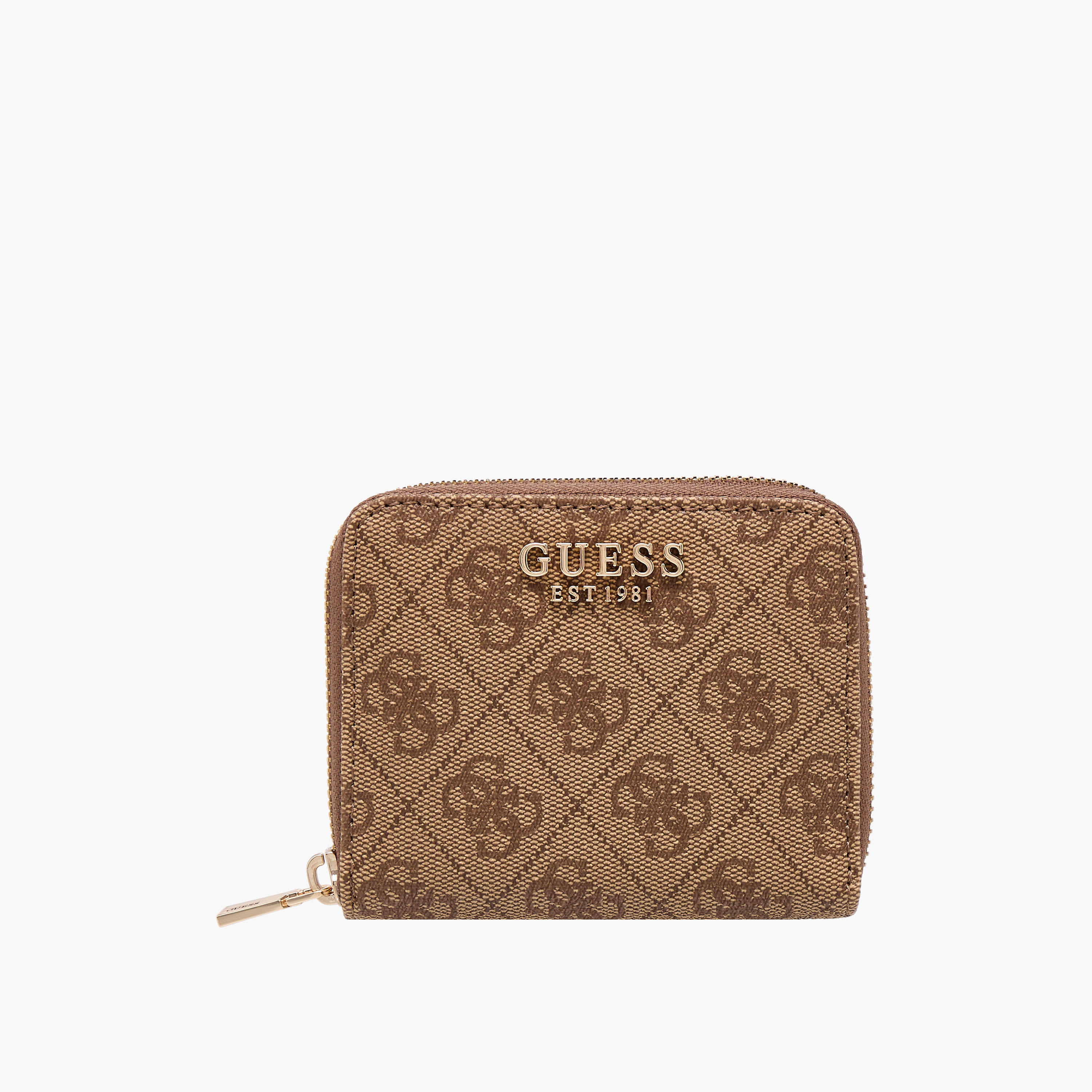 Guess LAUREL SLG SMALL Monogram Print Zip-Around Wallet-women-bagsandwallets-wallets-image-1