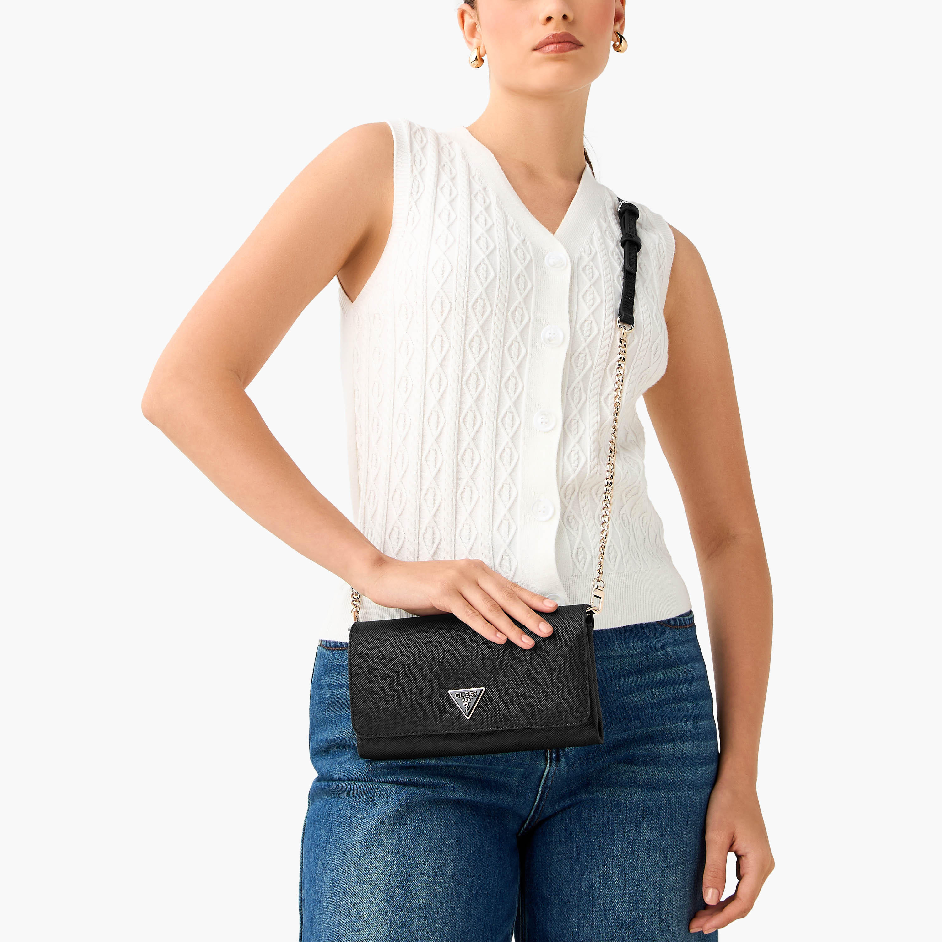 Guess Noelle II Xbody Textured Crossbody Bag with Chain Strap-women-bagsandwallets-handbags-image-2