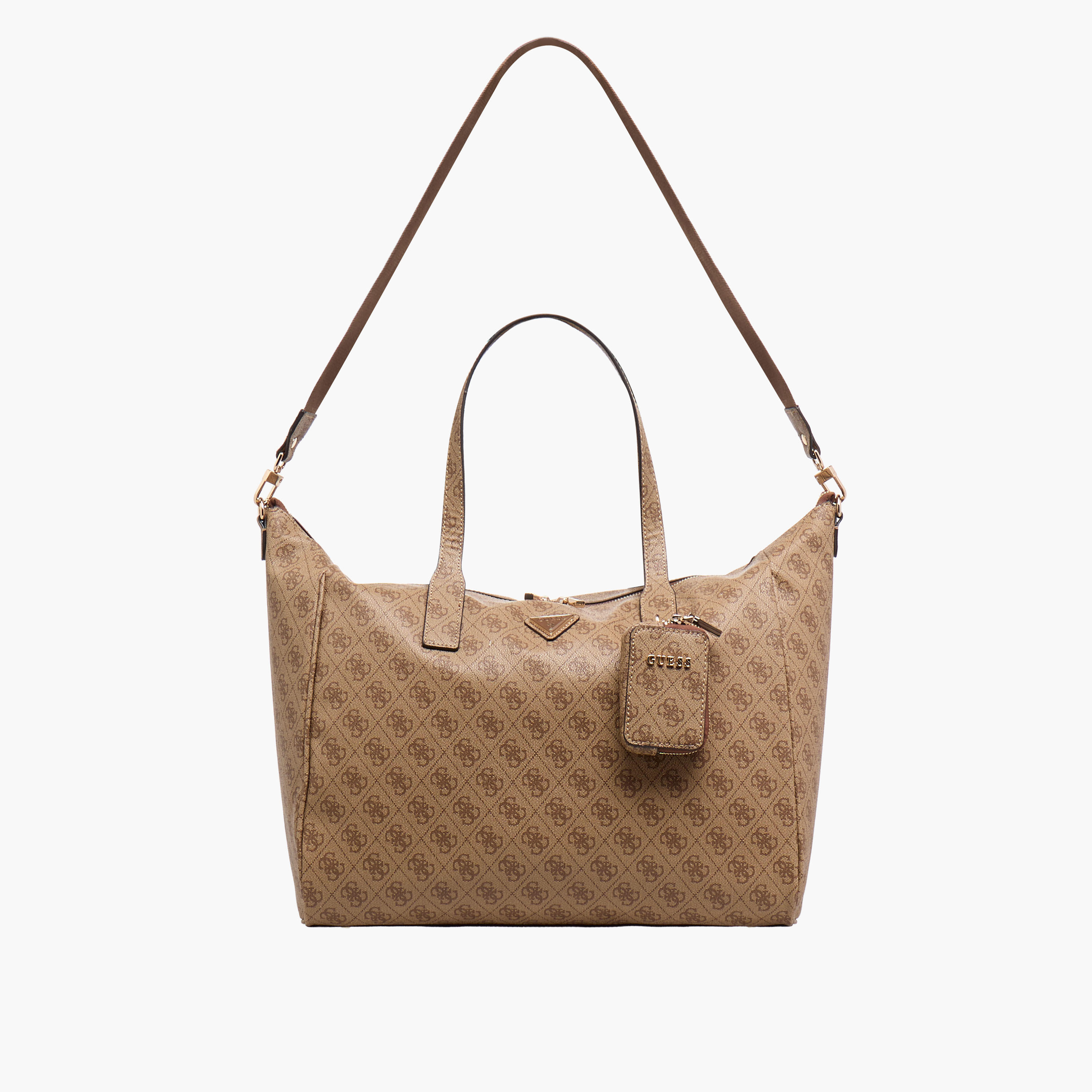 Guess LATONA CARRYON Monogram Print Tote Bag with Double Handles-women-bagsandwallets-handbags-image-3