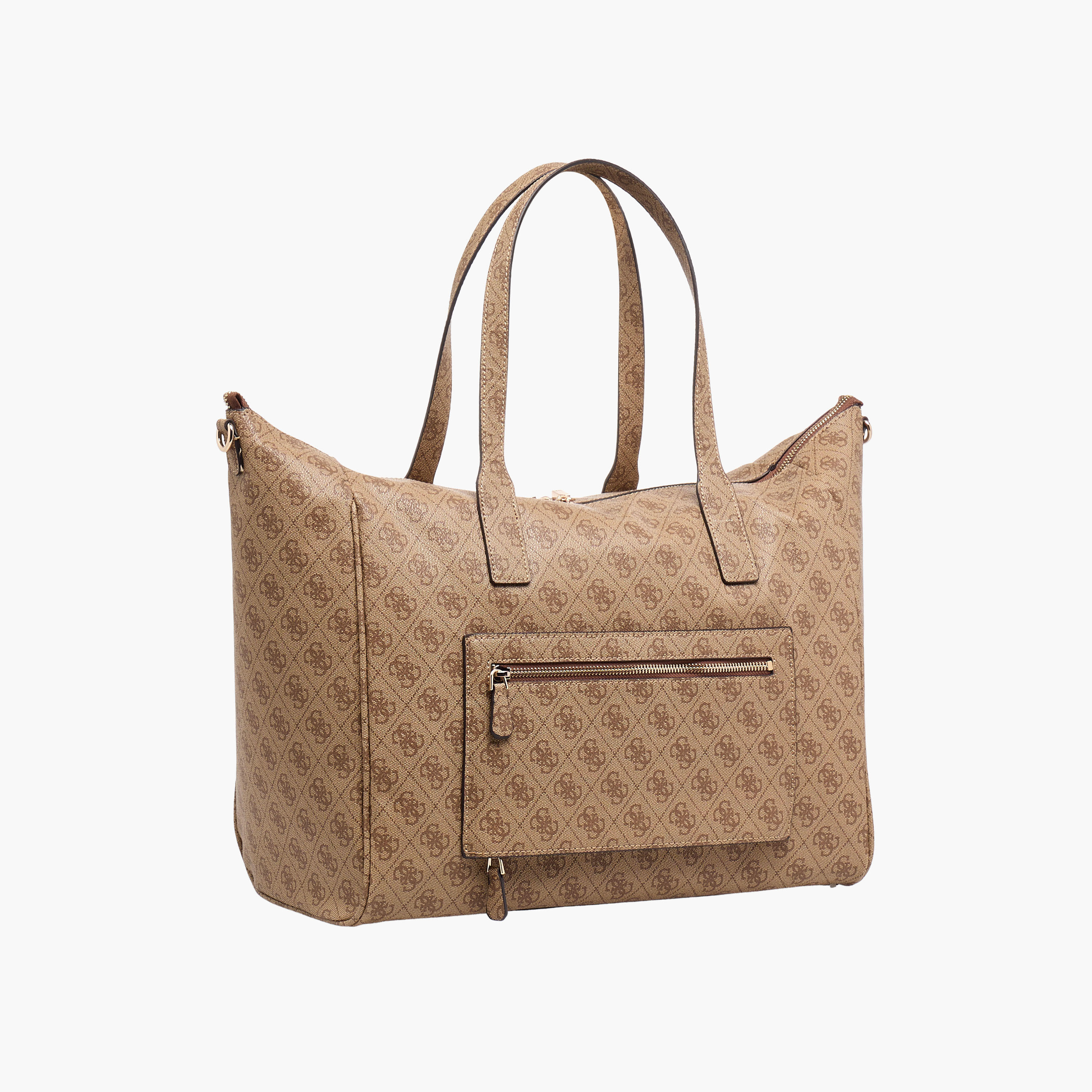 Guess LATONA CARRYON Monogram Print Tote Bag with Double Handles-women-bagsandwallets-handbags-image-4