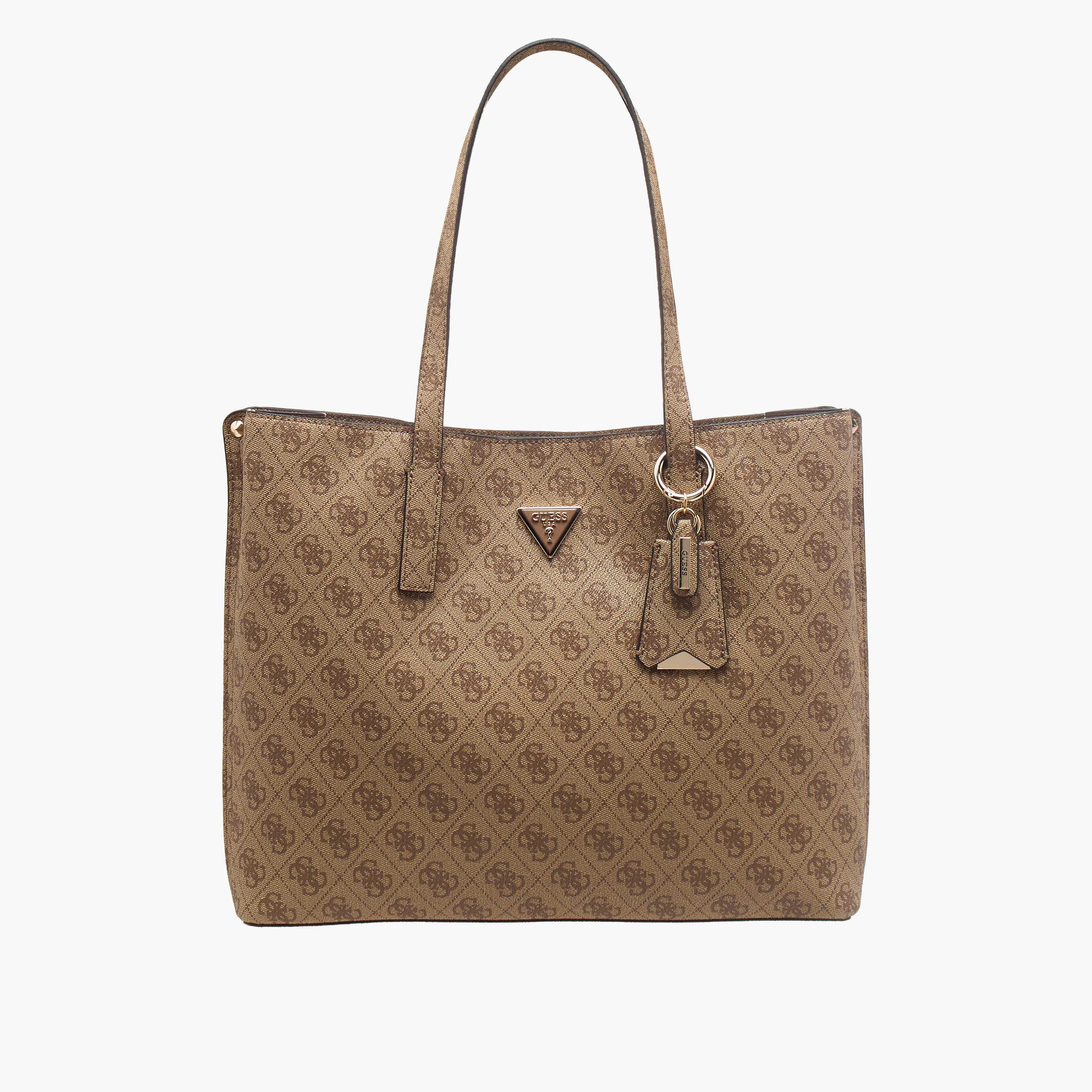 Guess Meridian II Girlfriend Monogram Print Tote Bag with Double Handle-women-bagsandwallets-handbags-image-1