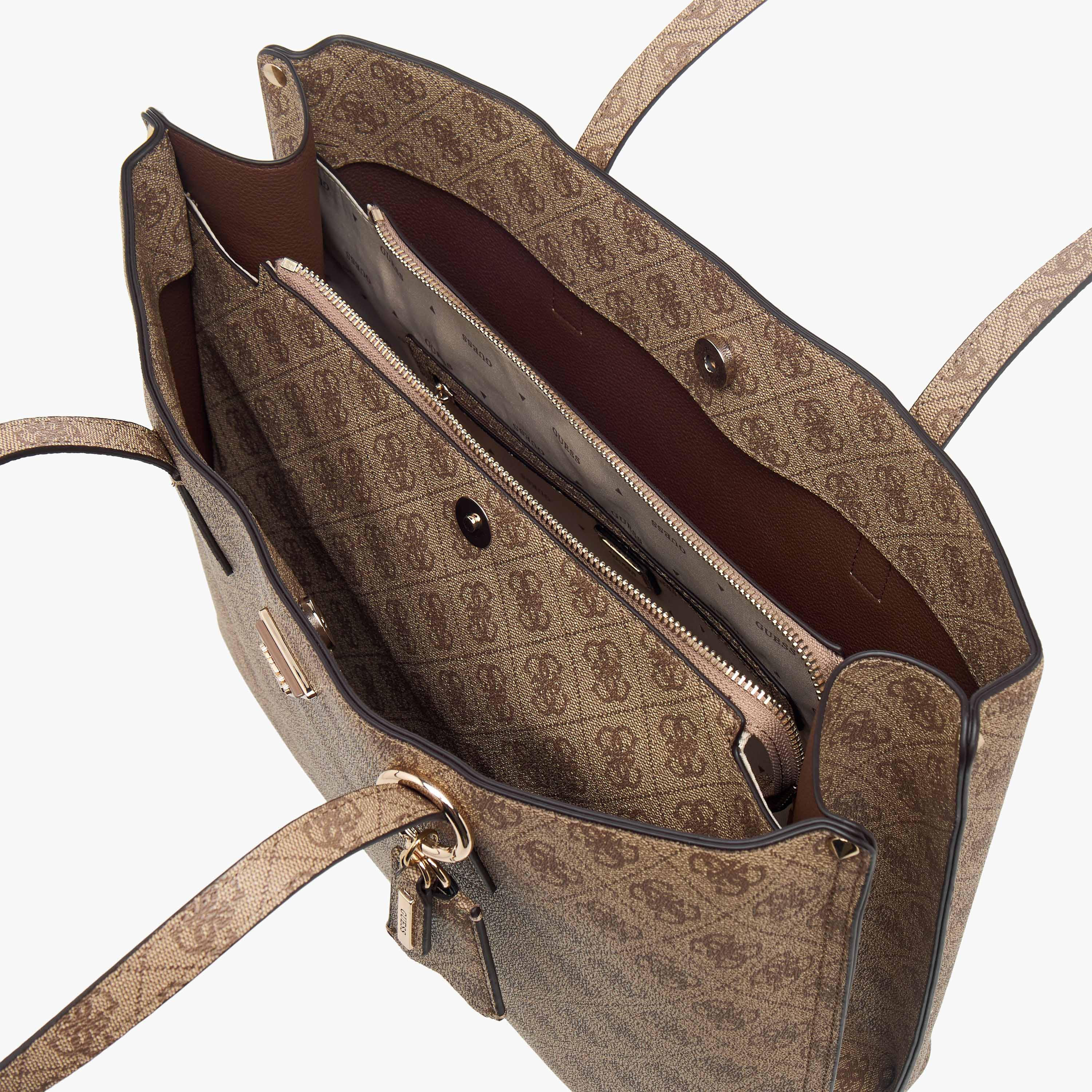 Guess Meridian II Girlfriend Monogram Print Tote Bag with Double Handle-women-bagsandwallets-handbags-image-7