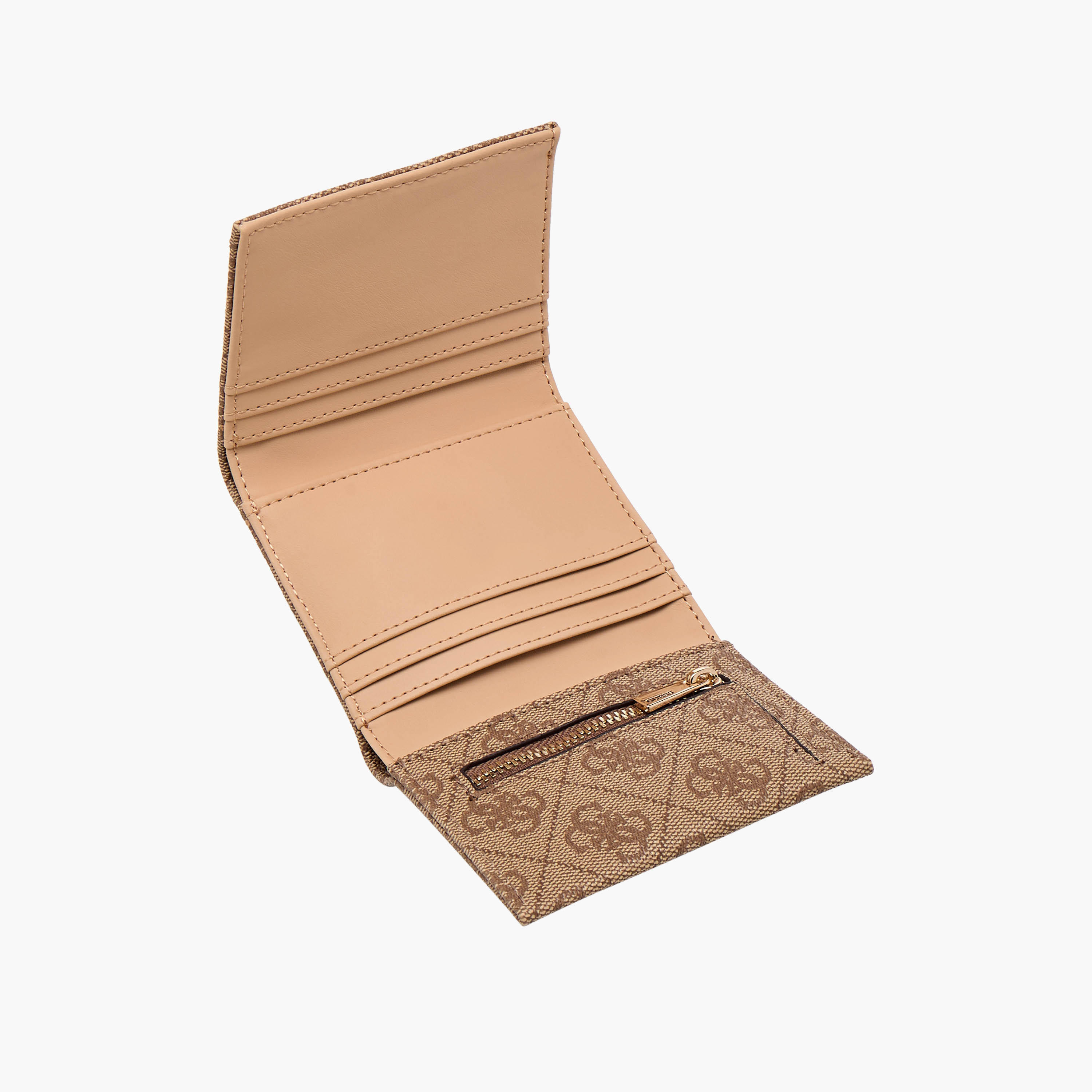 Guess LAUREL II SLG PETITE Monogram Print Tri-Fold Wallet-women-bagsandwallets-wallets-image-5