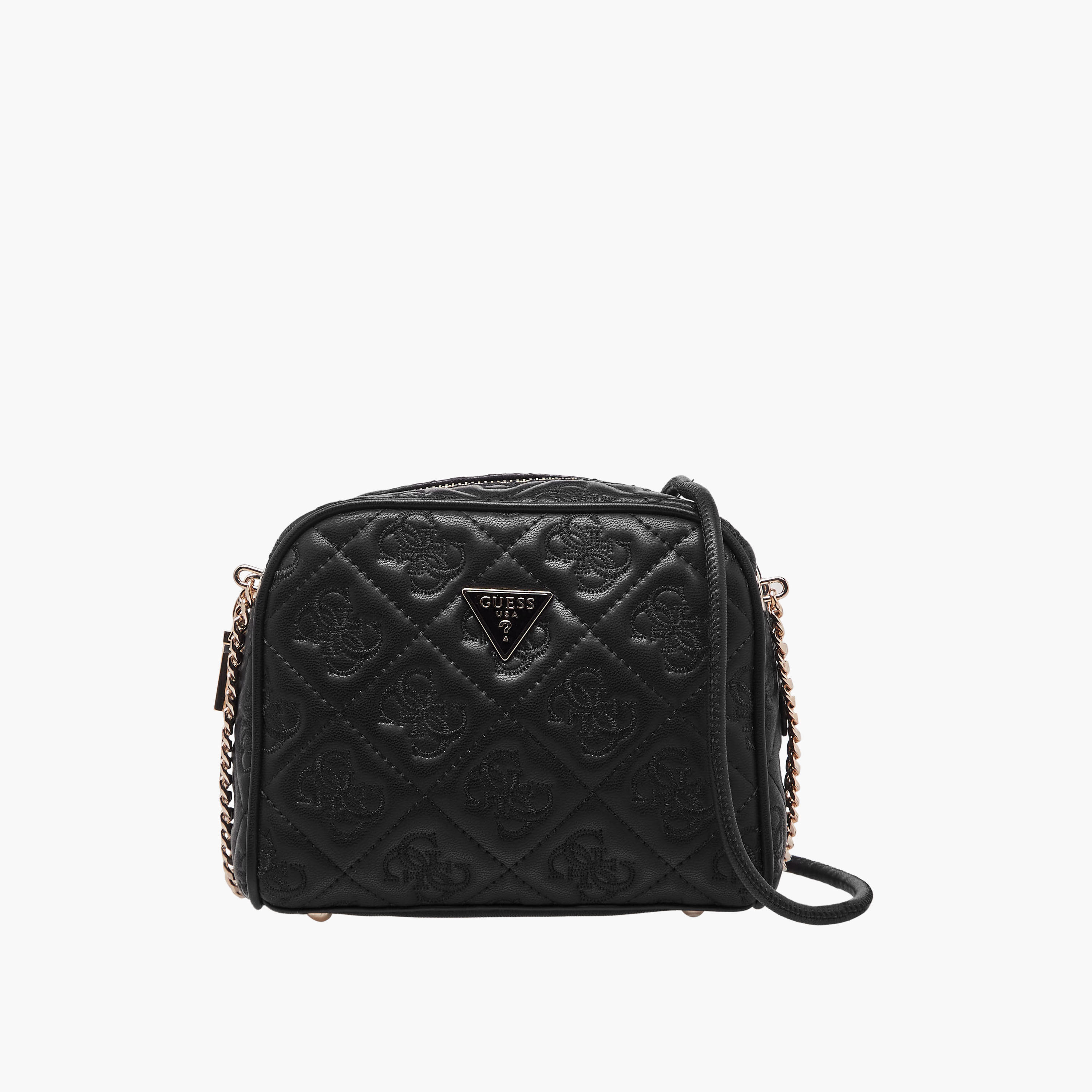 Guess ADELASIA CAMERA Monogram Embroidered Crossbody Bag with Zip Closure-women-bagsandwallets-handbags-image-1