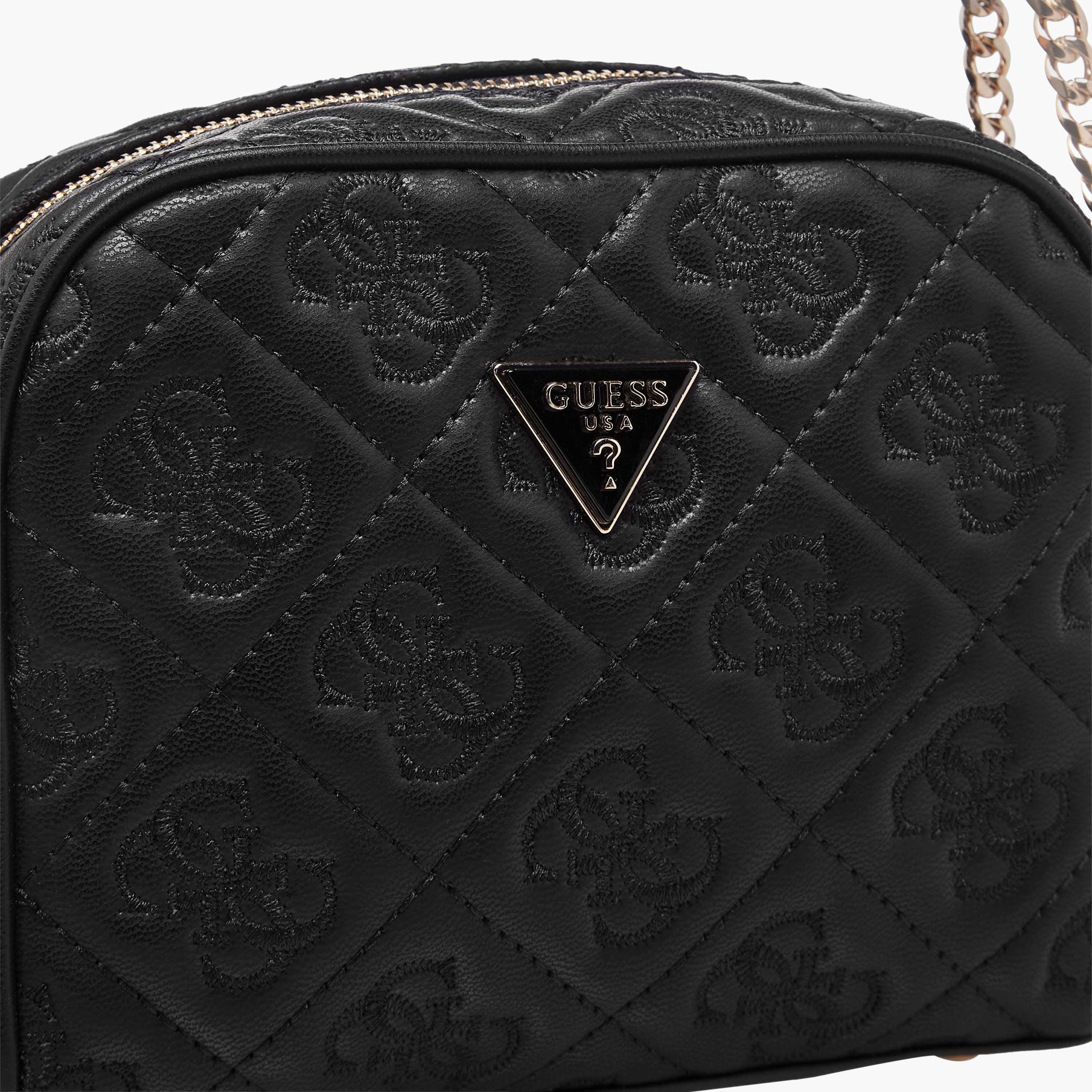 Guess ADELASIA CAMERA Monogram Embroidered Crossbody Bag with Zip Closure-women-bagsandwallets-handbags-image-5