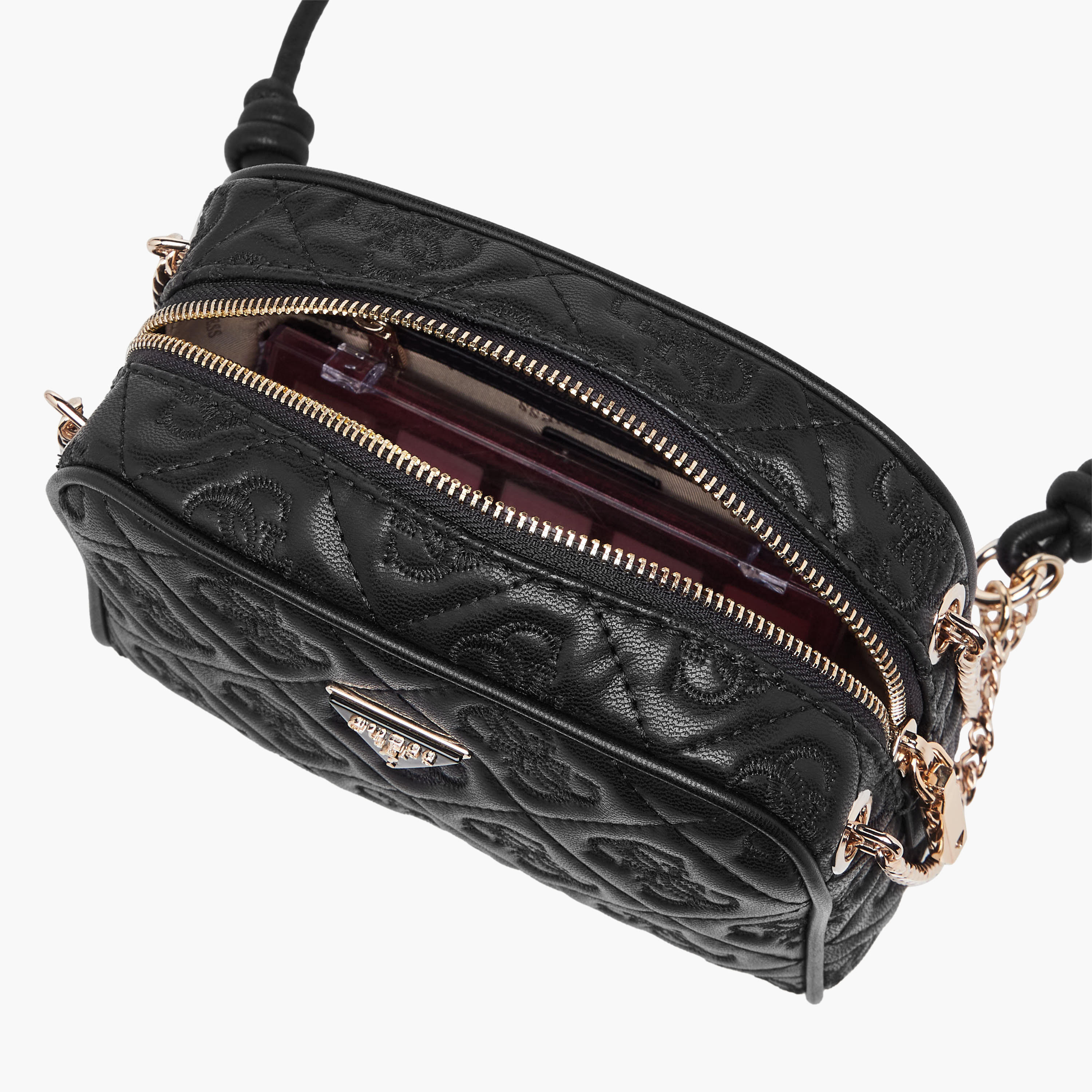 Guess ADELASIA CAMERA Monogram Embroidered Crossbody Bag with Zip Closure-women-bagsandwallets-handbags-image-8