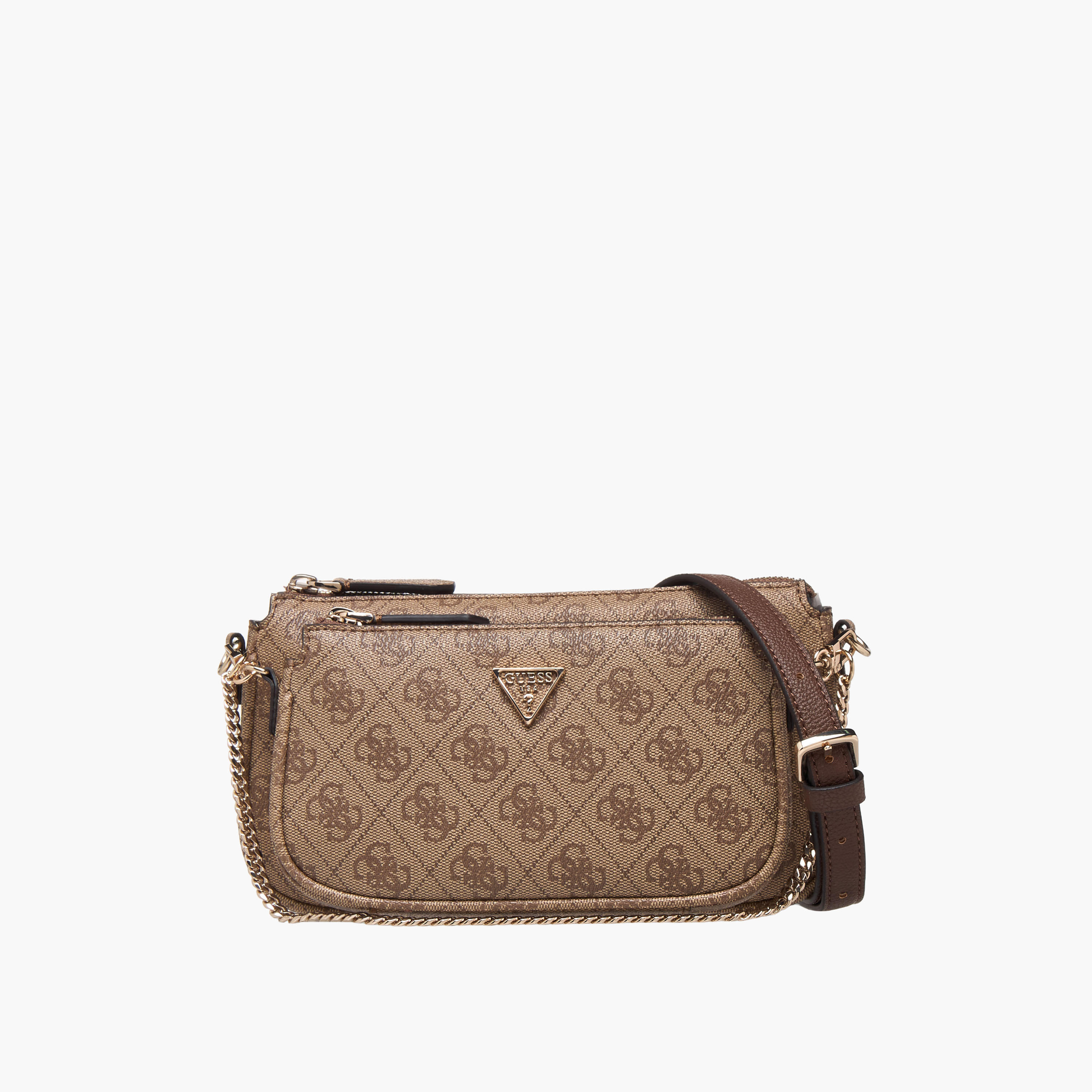 Guess Noelle II Monogram Print Crossbody Bag with Chain Detail-women-bagsandwallets-handbags-image-1