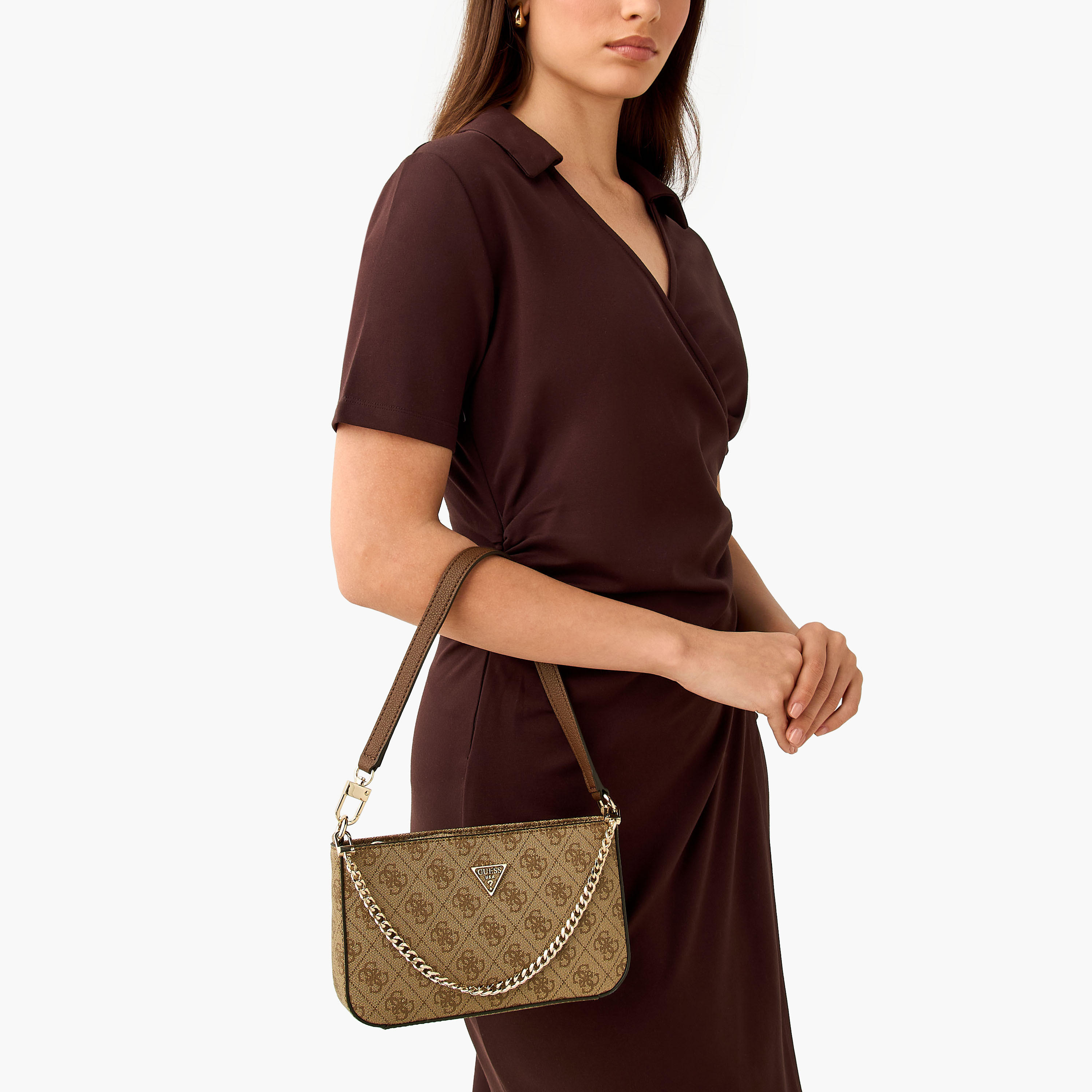 Guess Noelle II Mini Monogram Print Shoulder Bag with Zip Closure-women-bagsandwallets-handbags-image-2