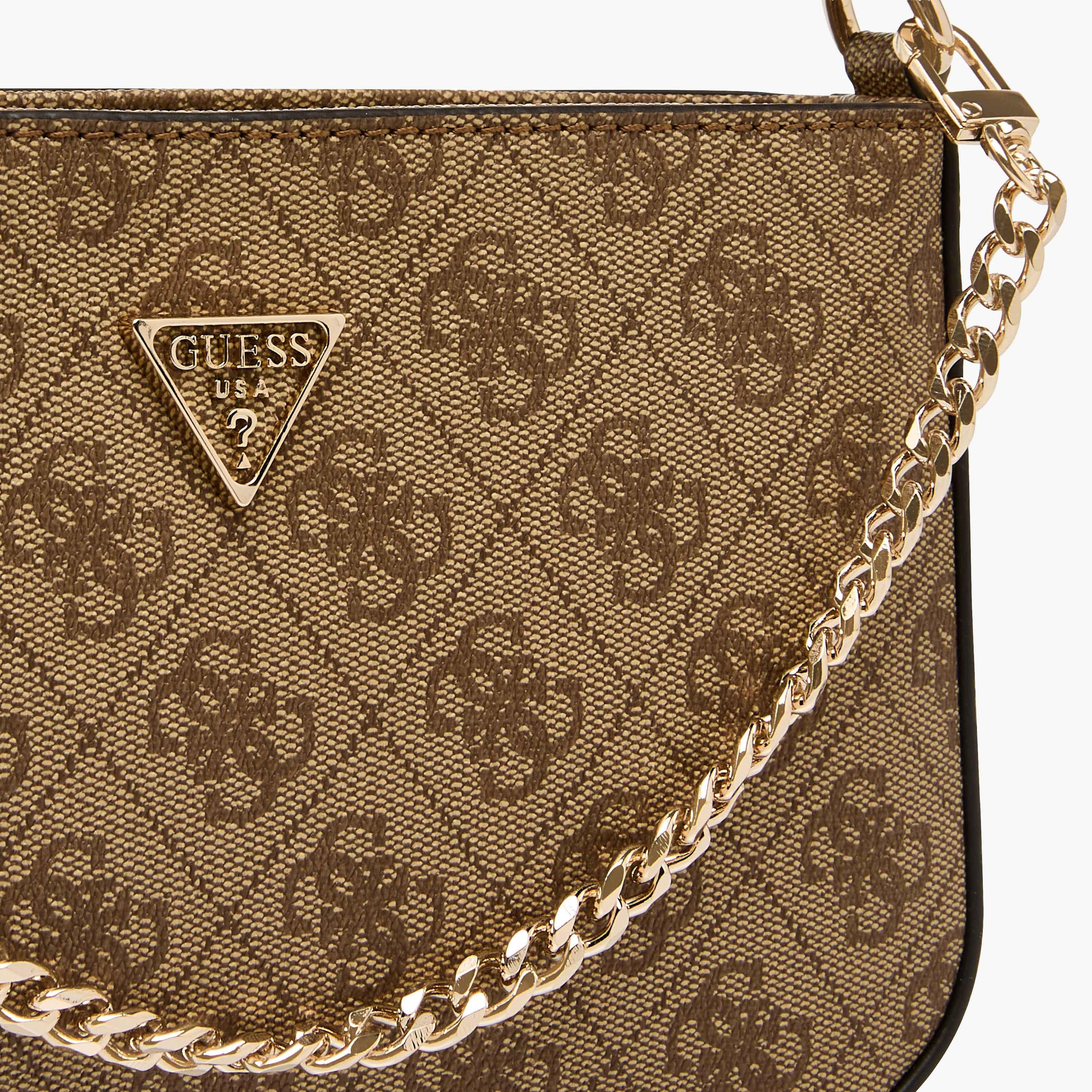 Guess Noelle II Mini Monogram Print Shoulder Bag with Zip Closure-women-bagsandwallets-handbags-image-5