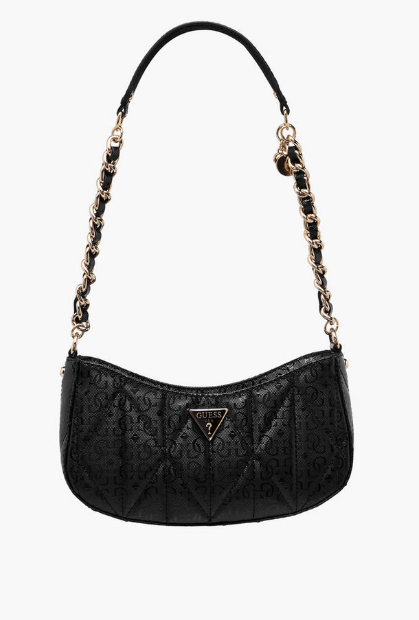 Guess Aldina Monogram Print Shoulder Bag with Zip Closure-women-image-1