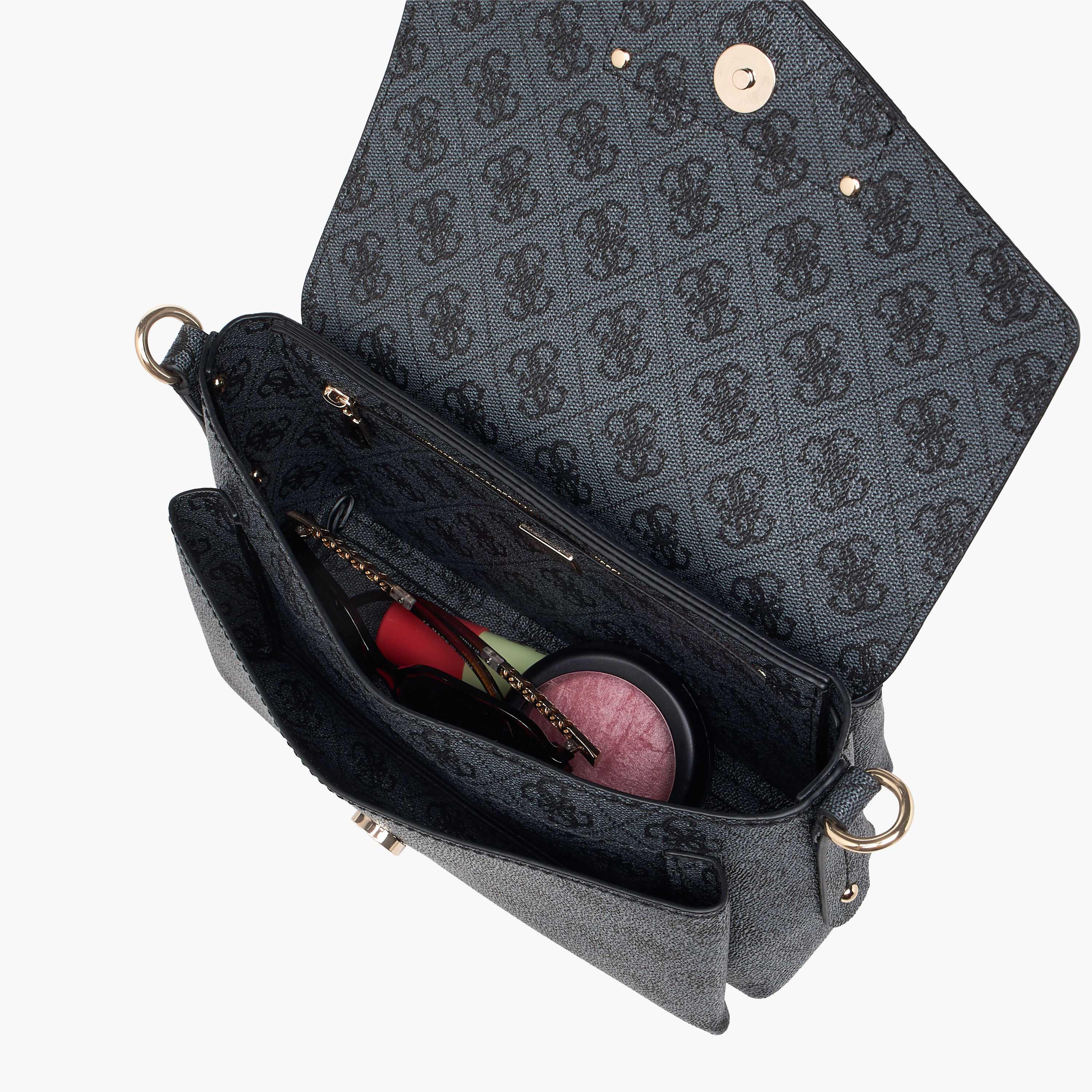 شنطة كتف بطبعات مونوجرام مع حزام كتف قابل للتعديل إيكو برينتون من جيس-women-bagsandwallets-handbags-image-9