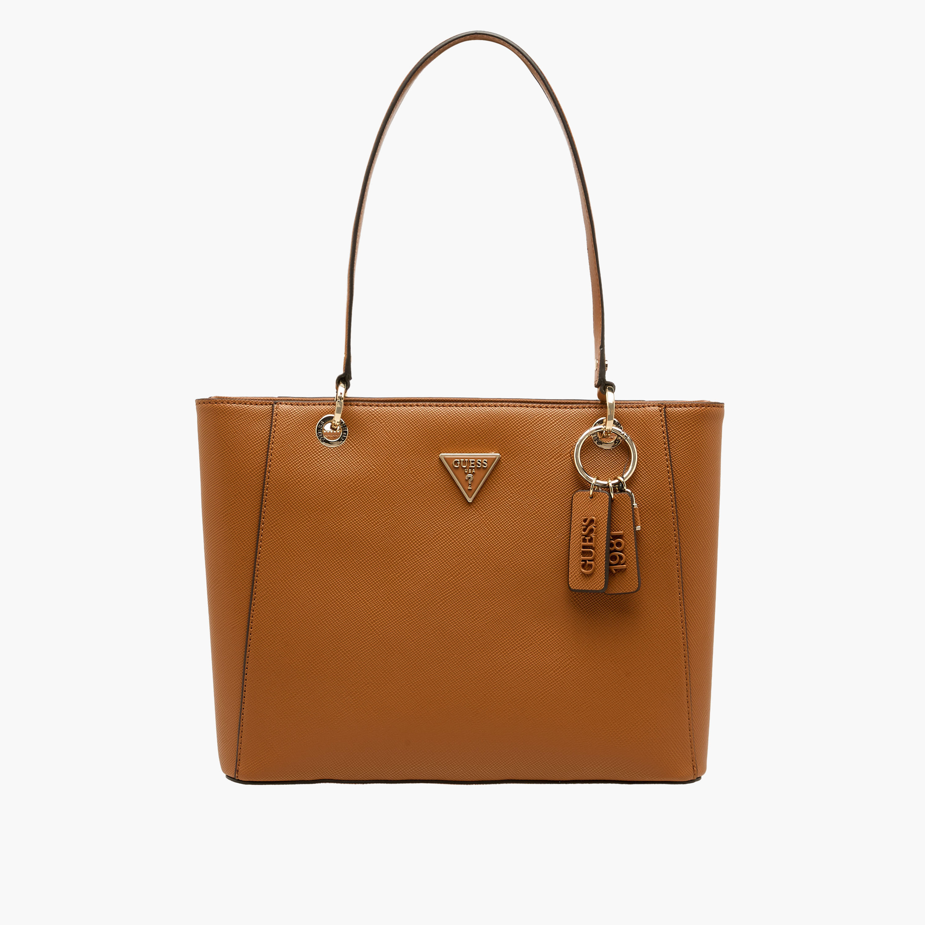 Guess Noelle II Textured Tote Bag with Double Handle-women-bagsandwallets-handbags-image-1